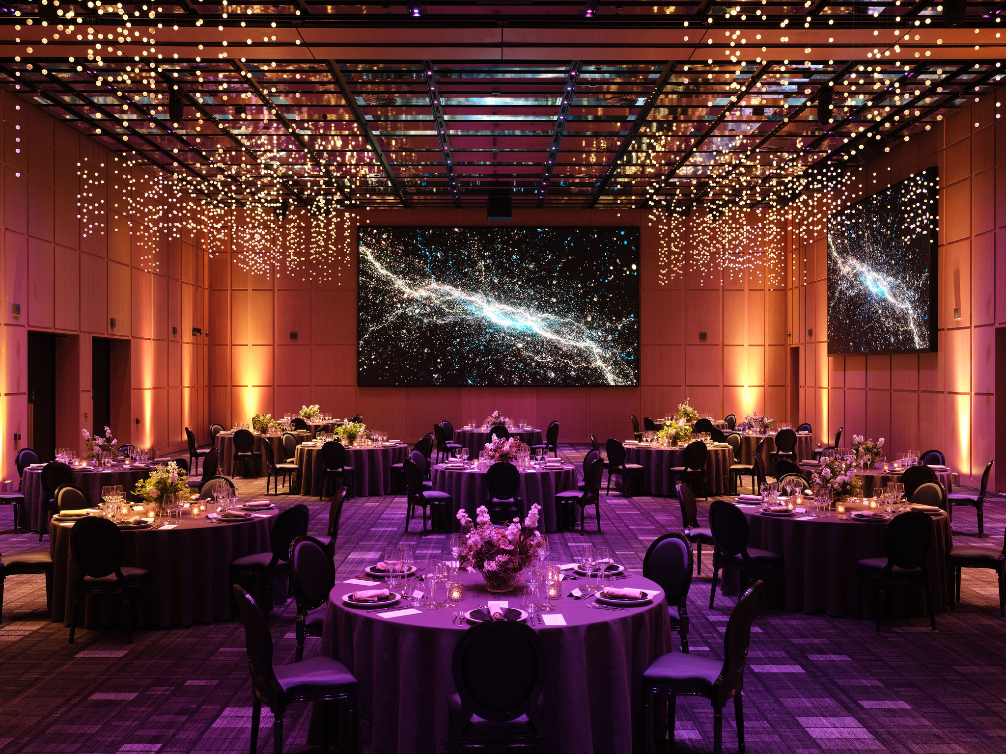 Elegant Pacific Ballroom in Pan Pacific London, perfect for upscale events and gatherings. - Banner
