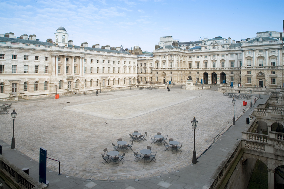 Edmond J. Safra Fountain Court at Somerset House, elegant venue for events and gatherings.