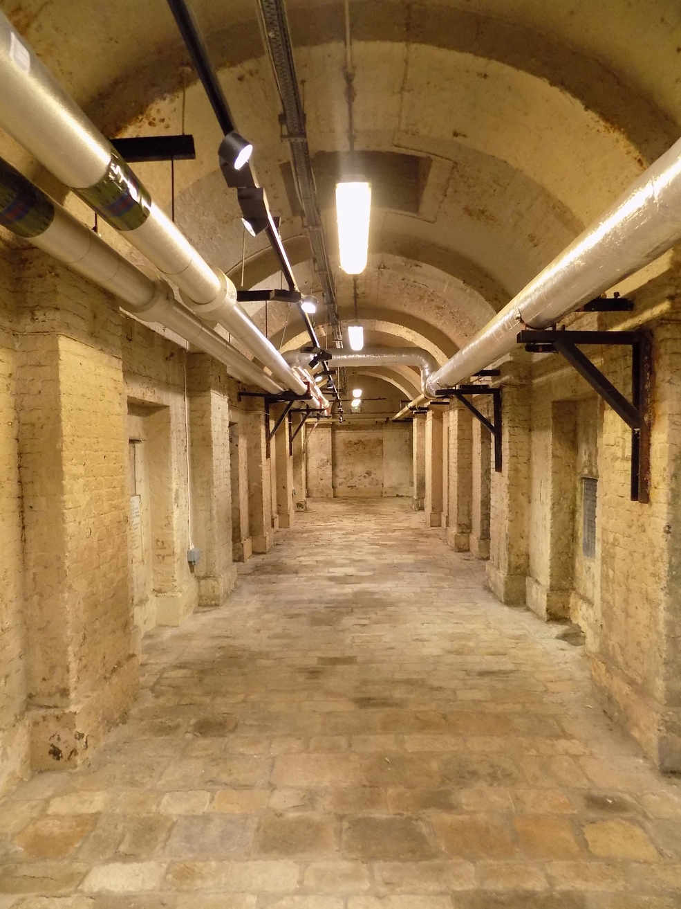 Lightwells and Deadhouse corridor at Somerset House, ideal for unique events and exhibitions.