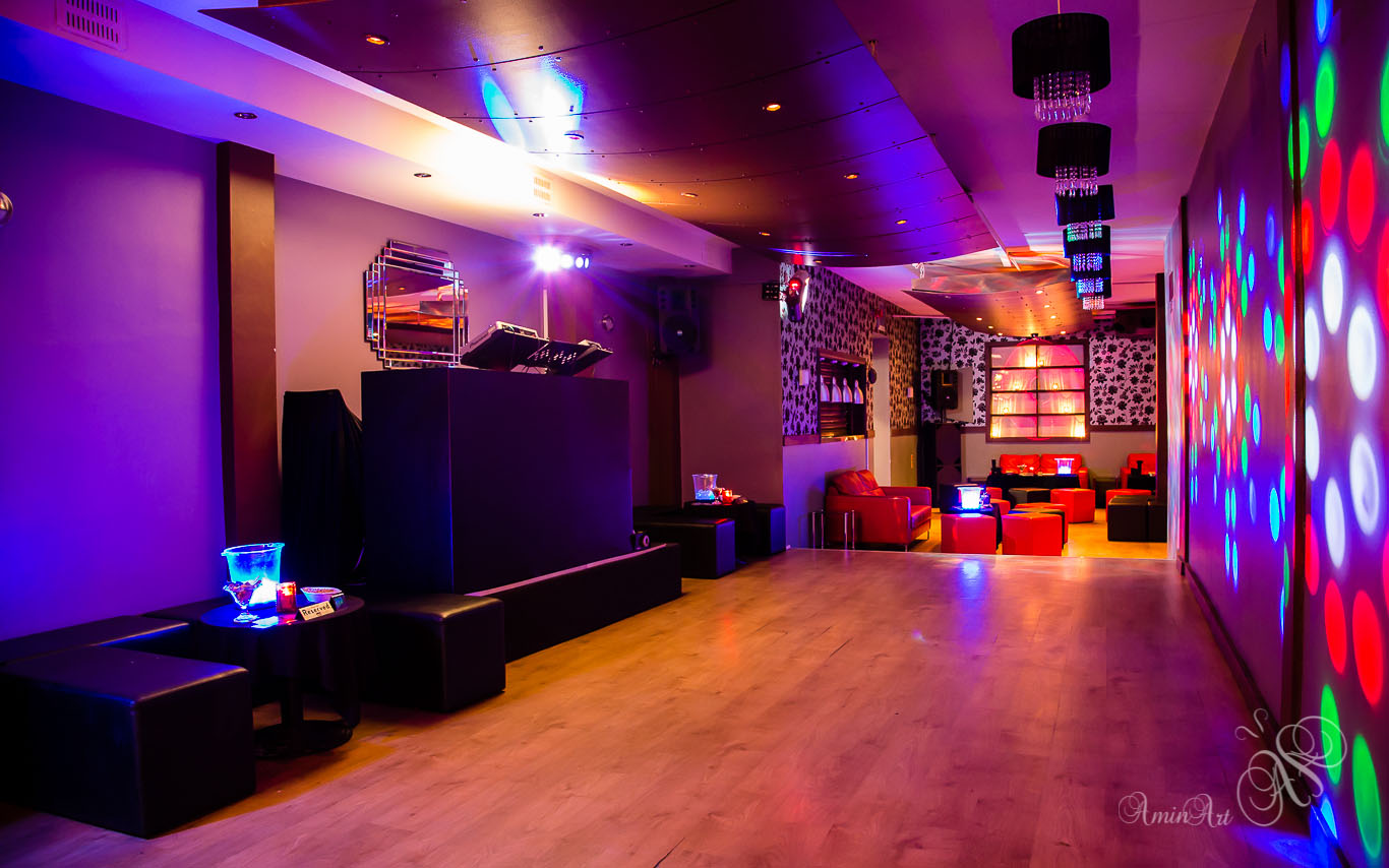 Vibrant event space at SILK CAMDEN, perfect for networking and celebrations with colorful lighting.