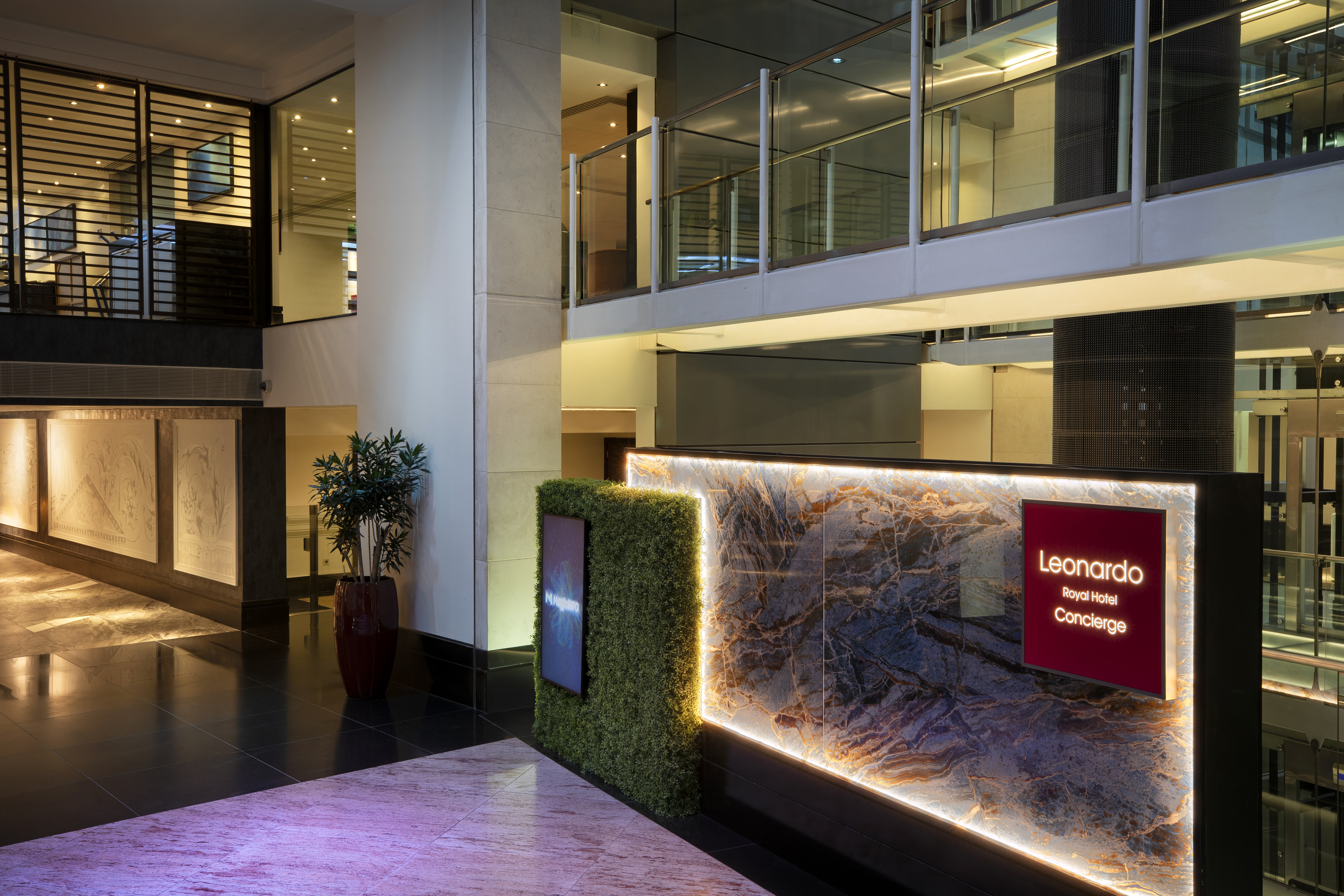 Pepys Suite lobby at Leonardo Royal Hotel, modern design for events and meetings.