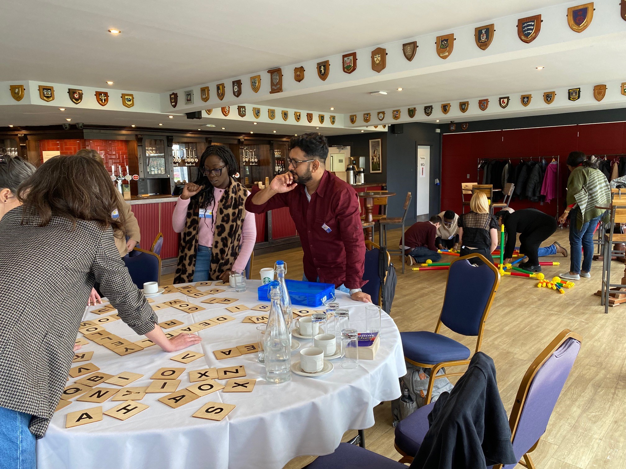 Murray Judd Room workshop setup for team-building and collaboration activities.