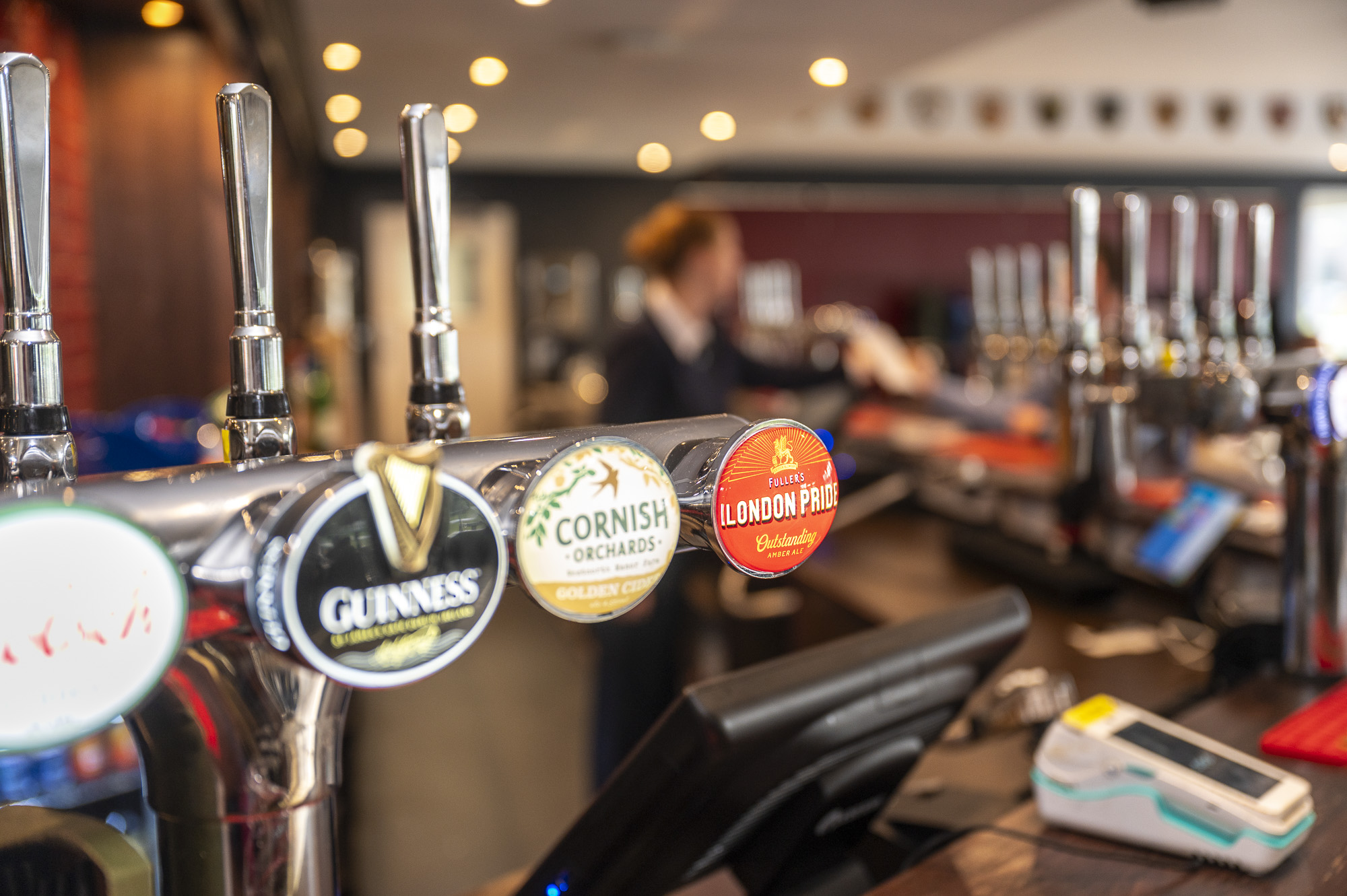 Murray Judd Room bar with beer taps, perfect for events and networking in Richmond.
