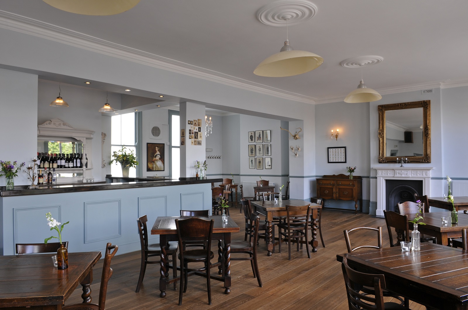 Elegant dining room at Victoria Stakes, perfect for events and receptions.