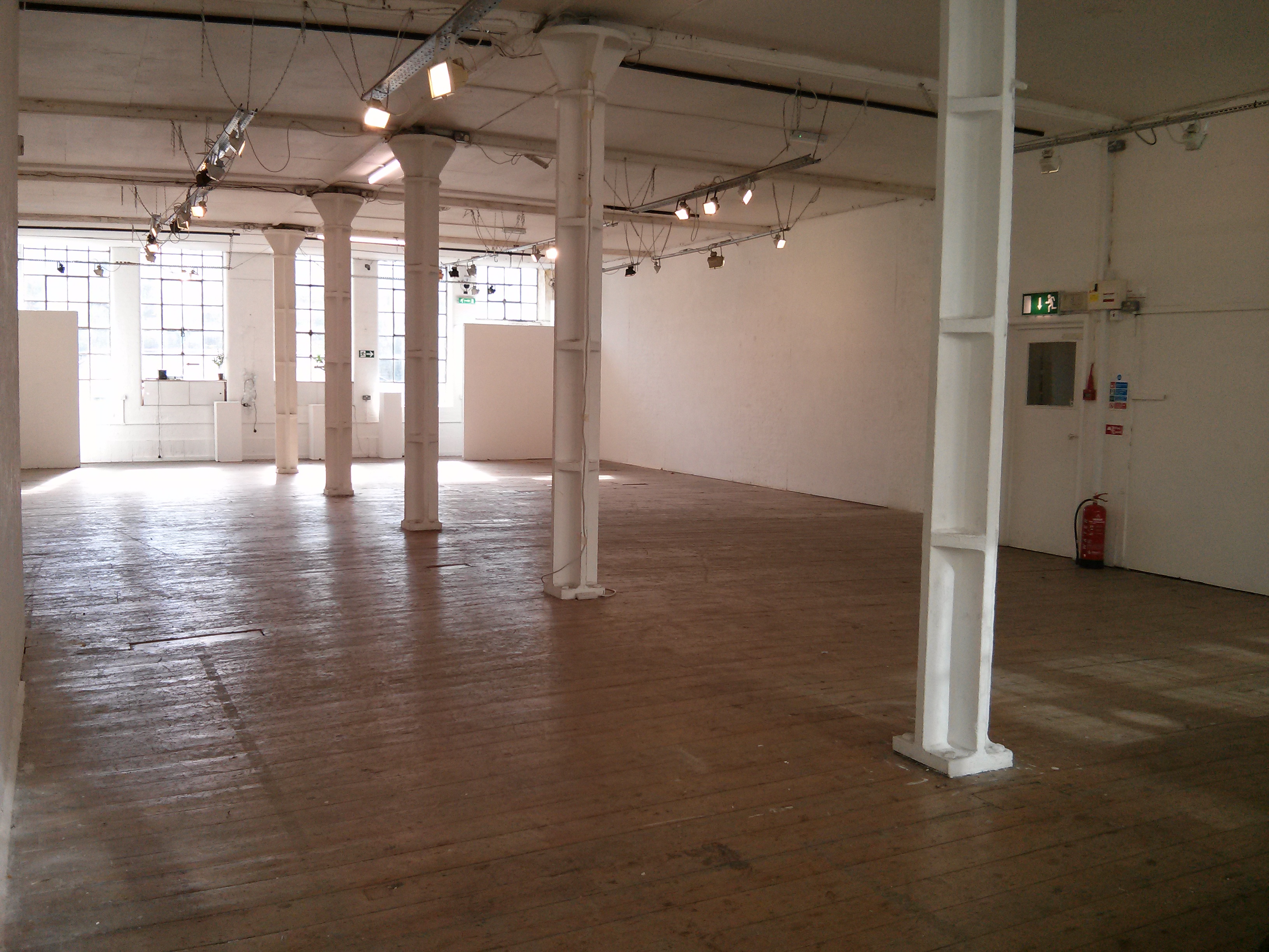 Spacious First Floor Gallery venue with natural light for meetings and exhibitions.