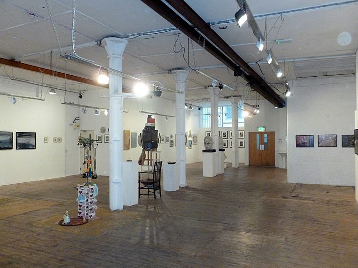 Spacious Ground Floor Gallery with high ceilings for art exhibitions and corporate events.