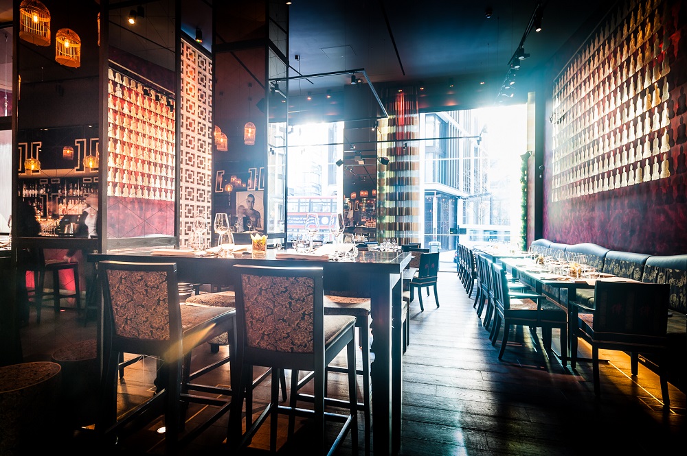 First Floor Bar at Buddha Bar London, stylish venue for corporate events and gatherings.