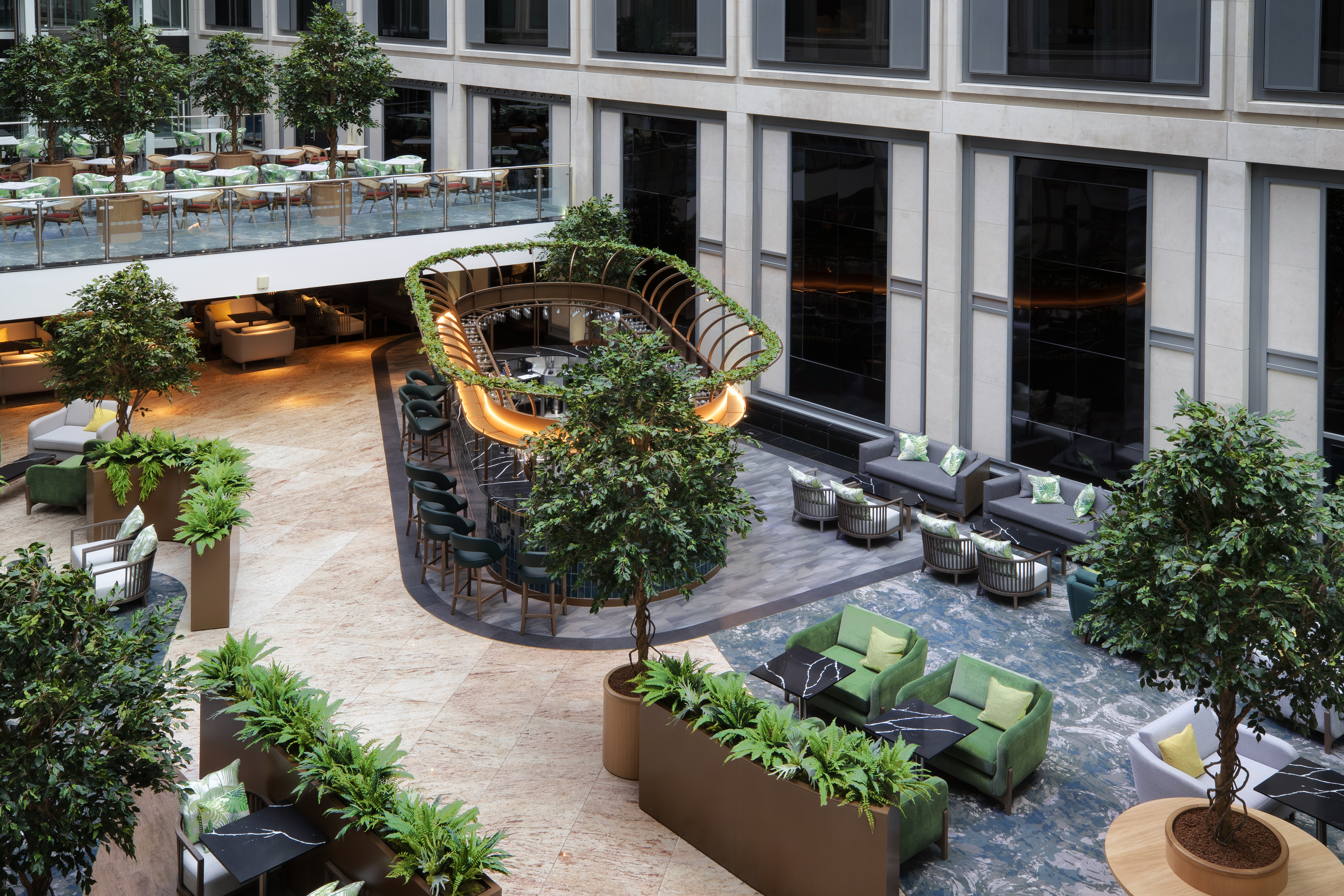 Nightingale Suite at Leonardo Royal Hotel: modern event space with lush greenery.