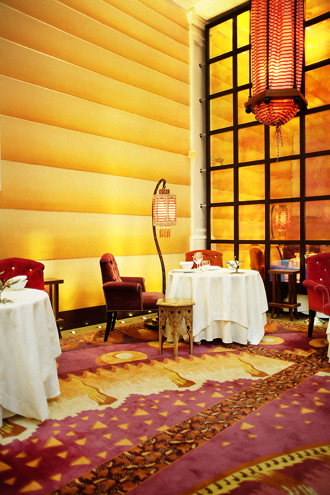 Elegant dining space with plush seating for upscale events and corporate gatherings.