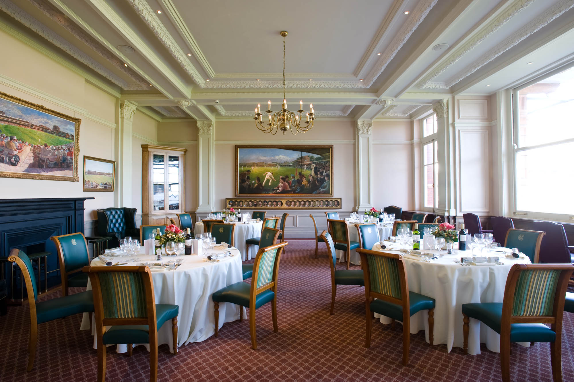 The Writing Room at Lord's Cricket Ground, elegant event space for meetings and gatherings.