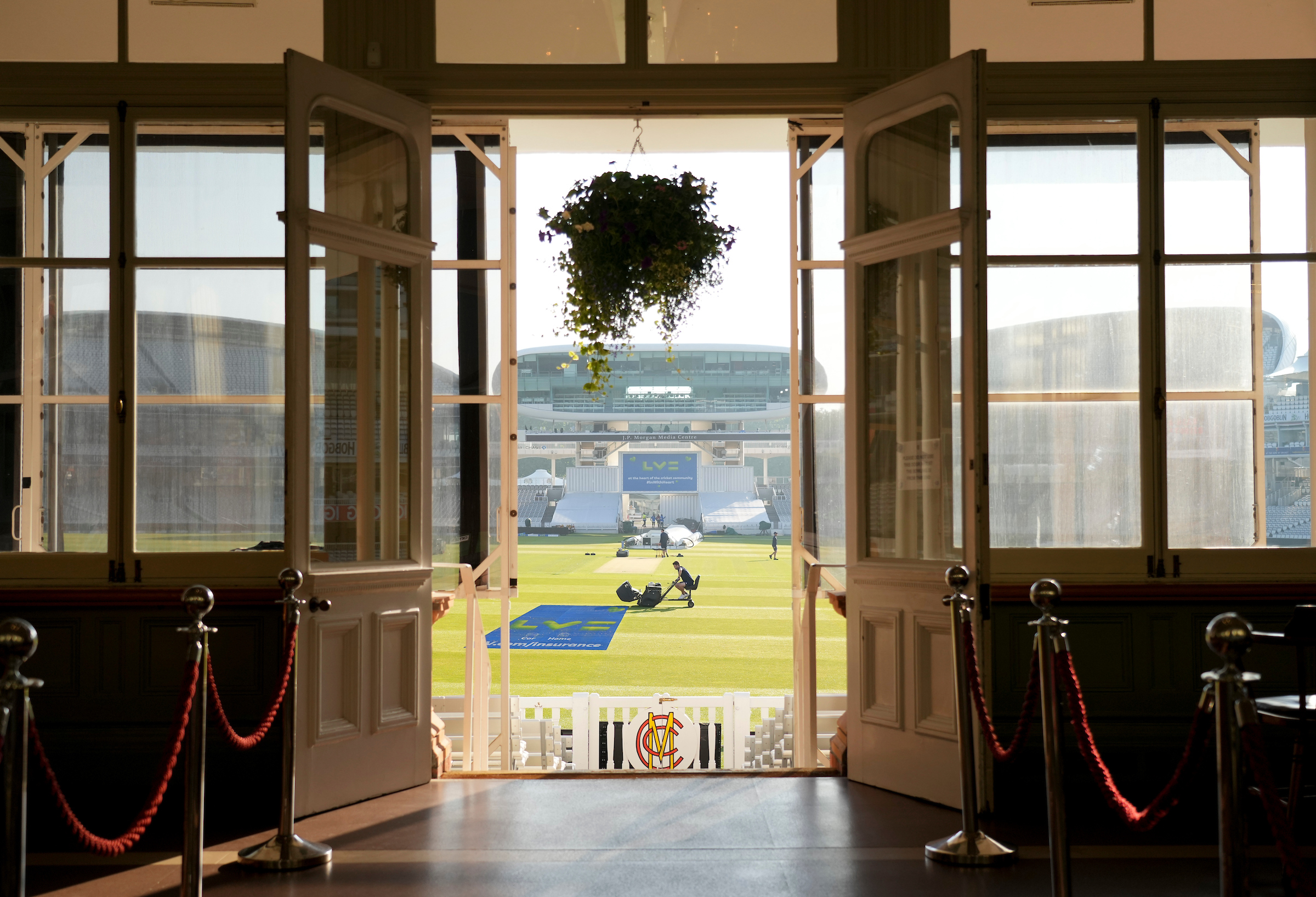 Long Room at Lord's Cricket Ground, bright venue for corporate events and celebrations.