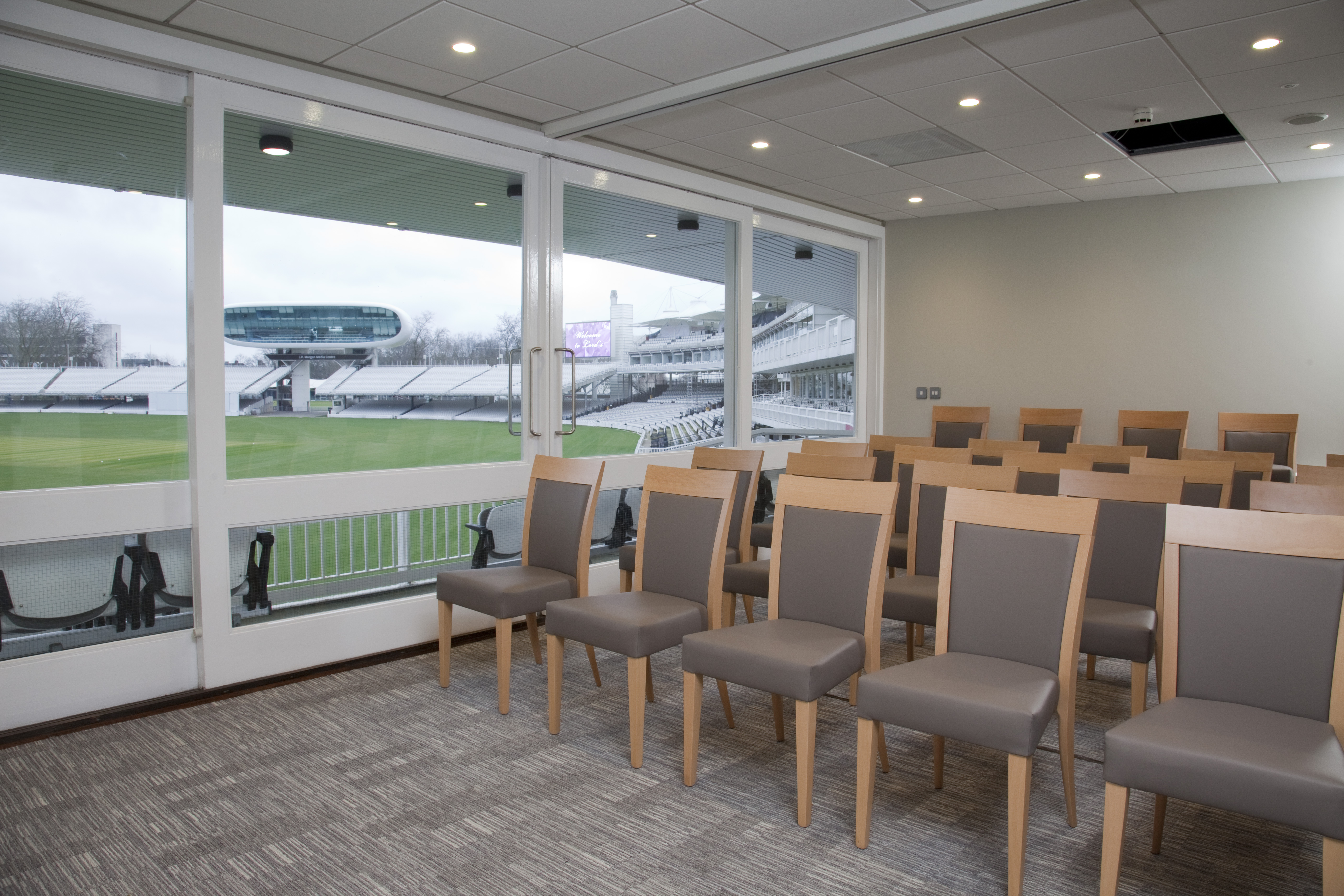 Tavern Meeting Rooms at Lord's Cricket Ground, modern space for corporate events and seminars.