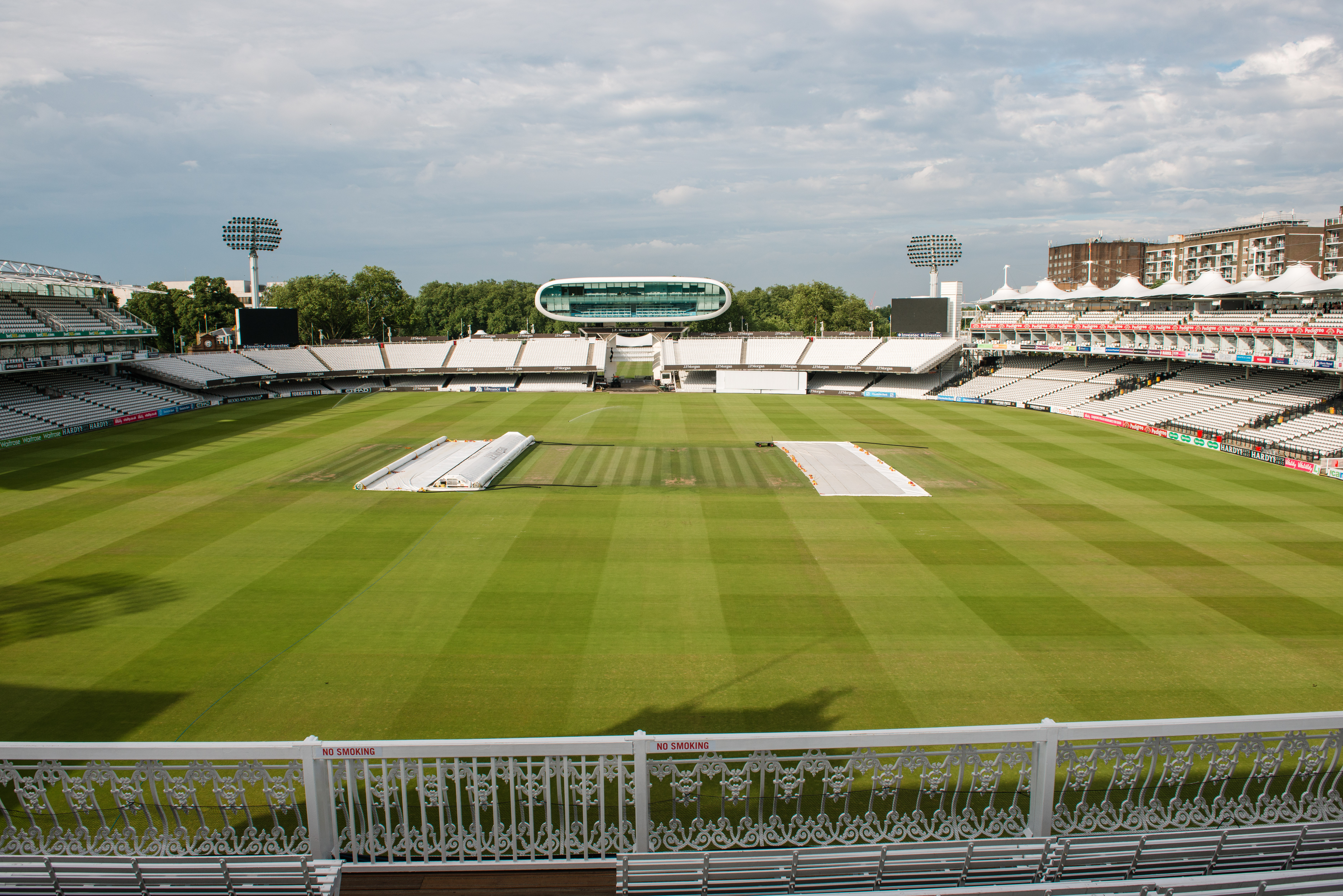 Pavilion Roof Terrace at Lord's Cricket Ground, ideal for sports events and outdoor concerts.