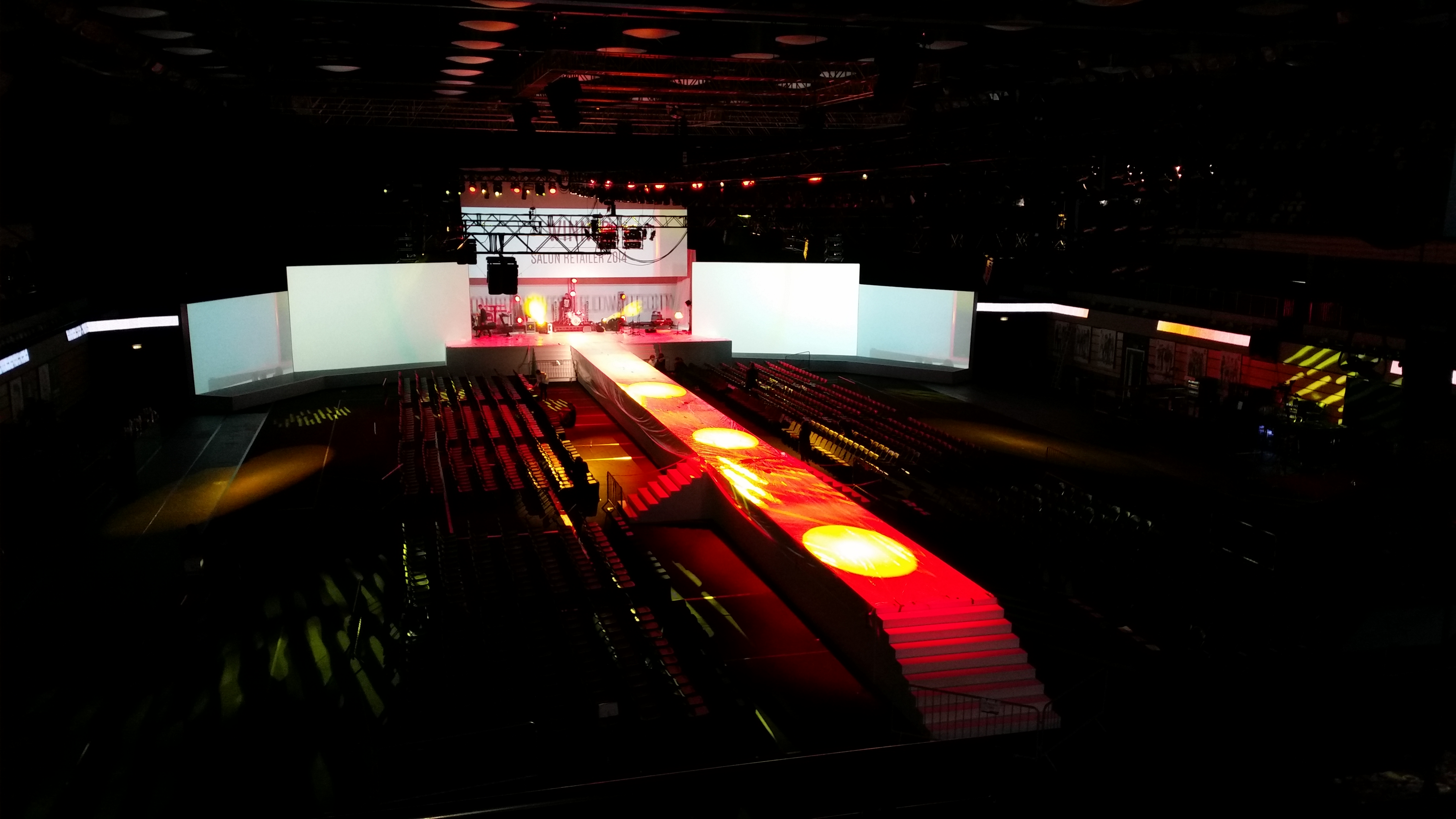 Main Arena at Copper Box: modern design, dramatic lighting for events and performances.