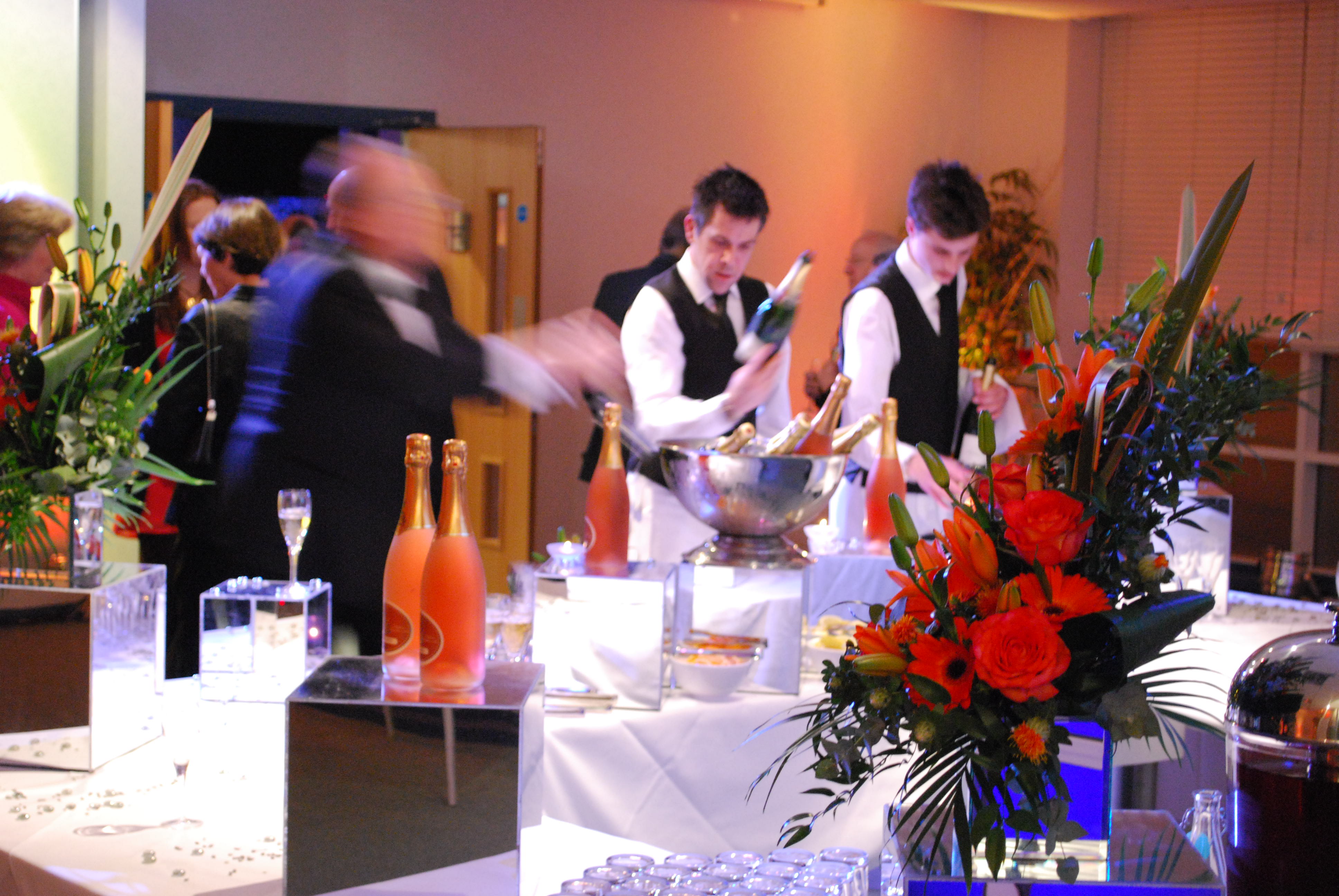 Elegant bar setup at The Ark Conference Centre for networking and celebration events.