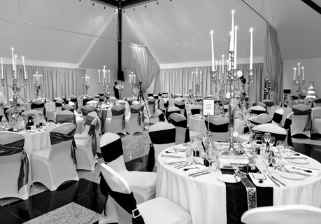 Elegant banquet hall at Leverhulme Hotel, perfect for weddings and corporate galas.