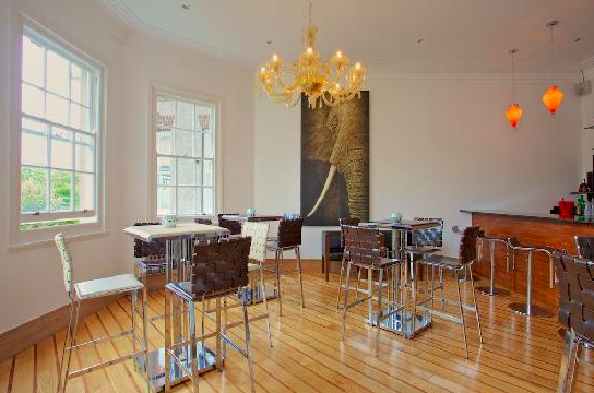Stylish event space at Leverhulme Hotel with modern decor for networking and meetings.