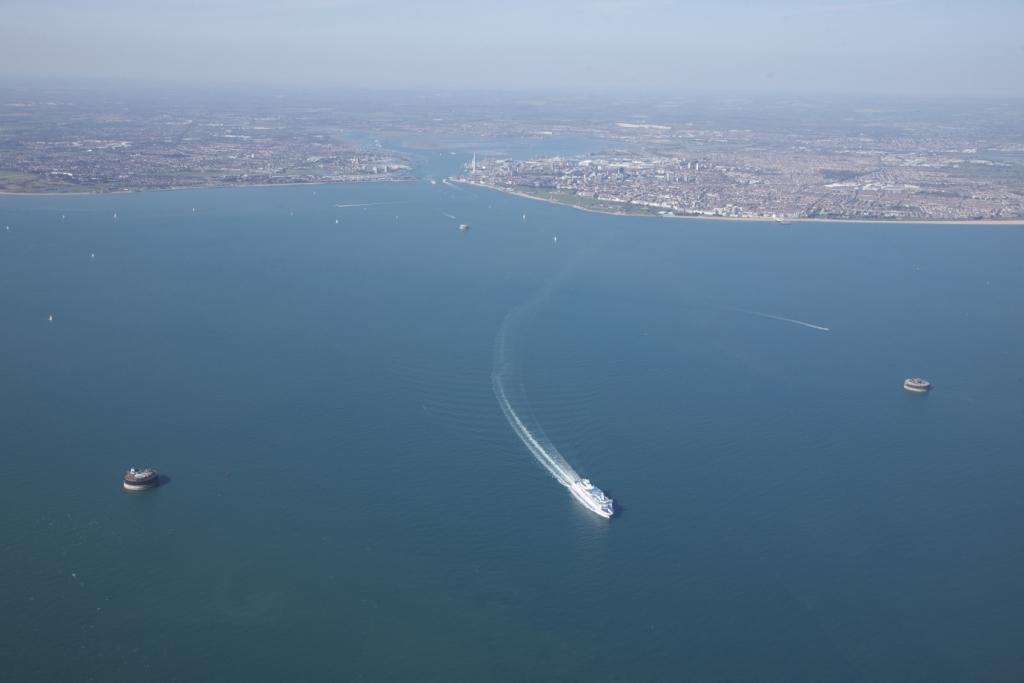 Aerial view of No Man's Fort's Ward Room, perfect for corporate retreats and outdoor events.