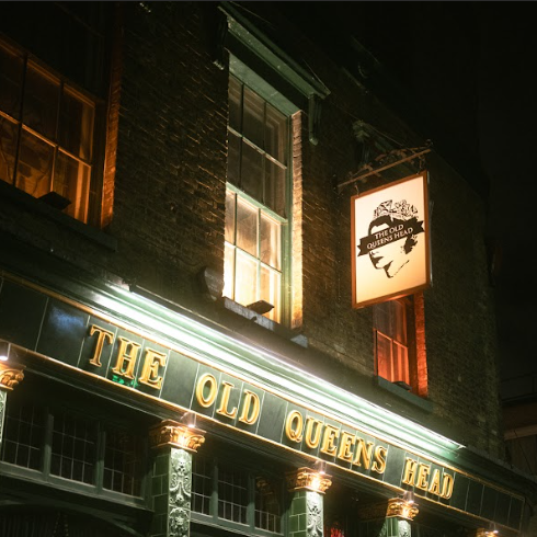 Karaoke Room at The Old Queen's Head, warm lighting for intimate gatherings and events.