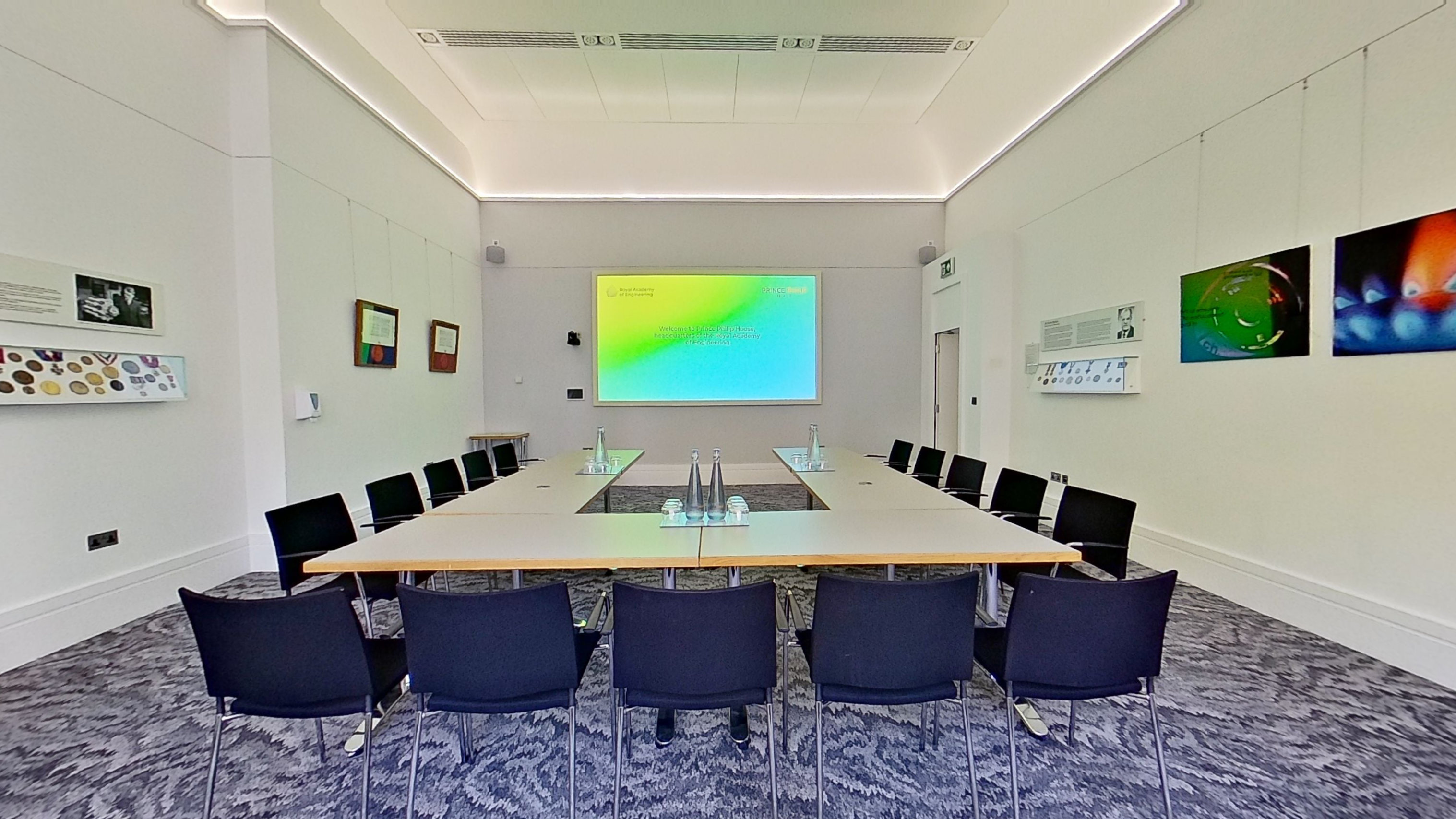 Modern meeting room at Michael Bishop Foundation, ideal for collaboration and presentations.