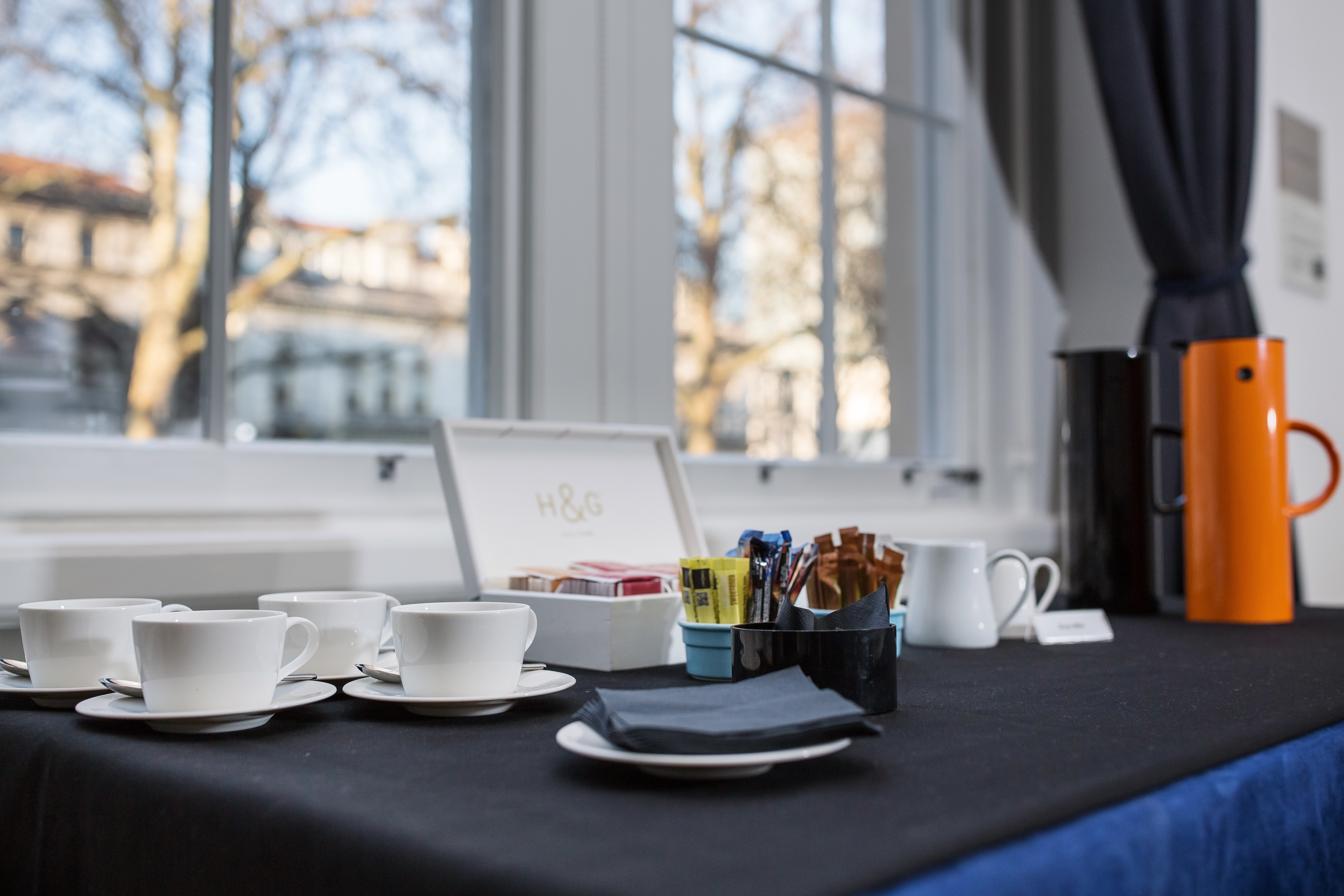 Rolls Royce refreshment station in Prince Philip House for meetings and events.