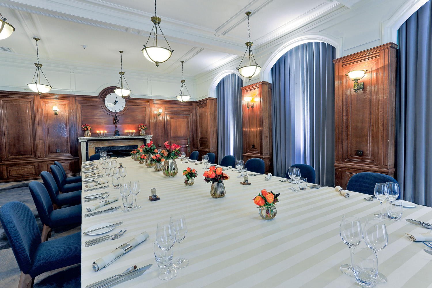 Elegant meeting room at The Heritage Rooms, perfect for intimate gatherings and events.