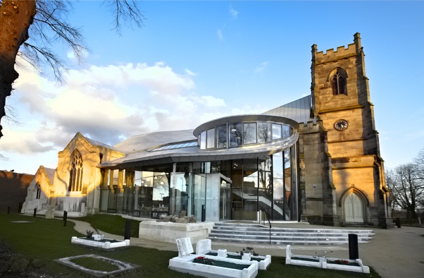 St Barnabas Church Centre Lighthouse: modern glass venue for corporate events and celebrations.