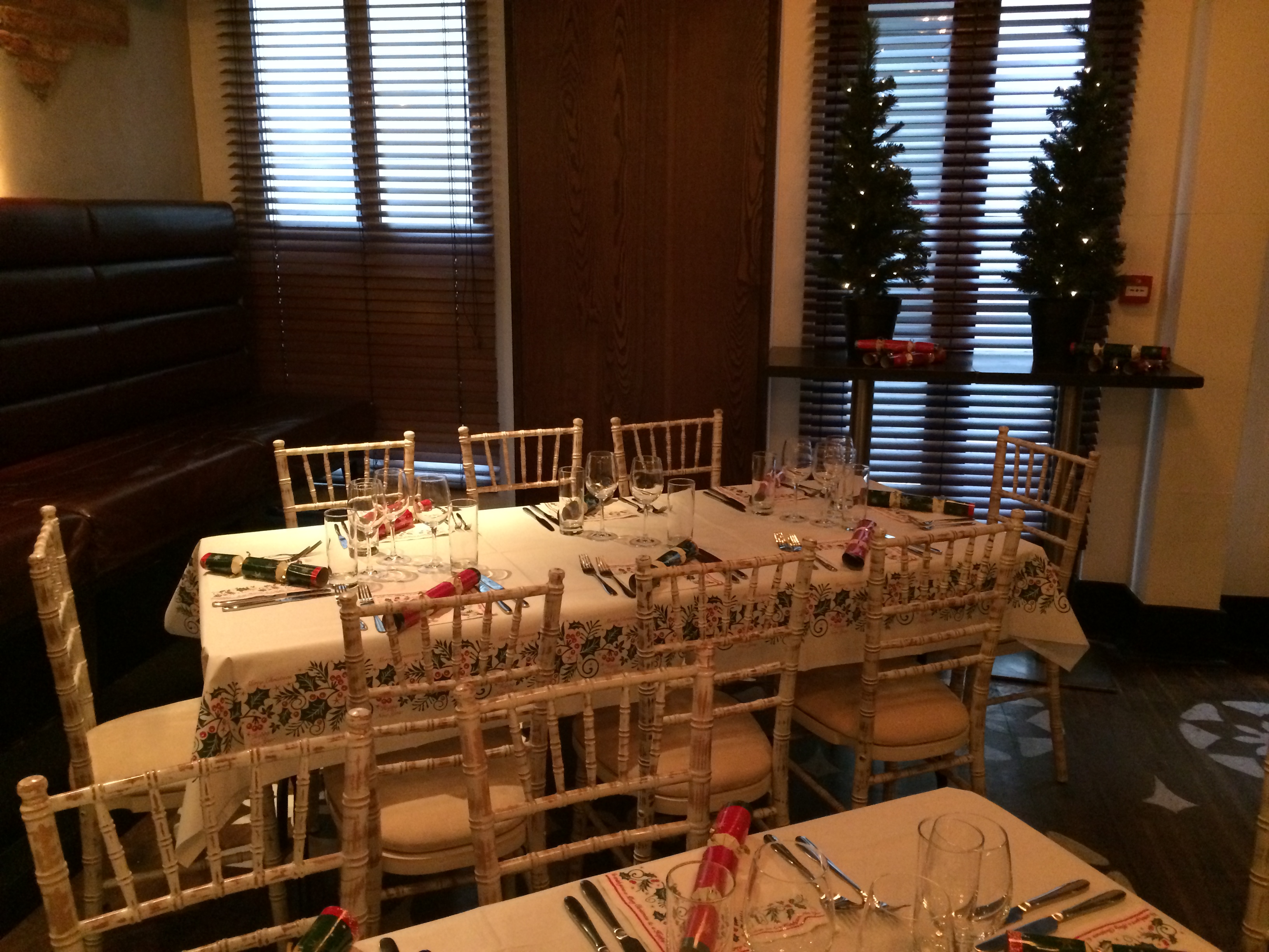 Elegant dining table set for a corporate meeting in Patch St Paul’s venue.