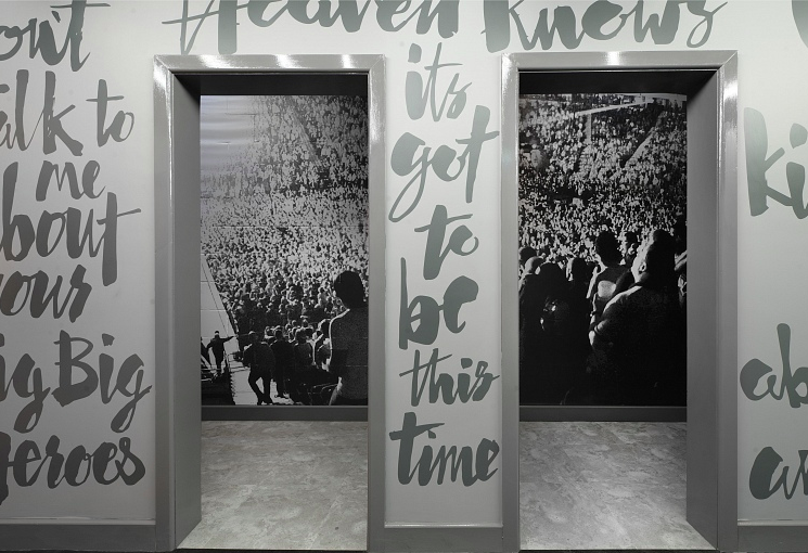 Whole Venue at Manchester Arena, vibrant hallway with crowd, ideal for events and meetings.