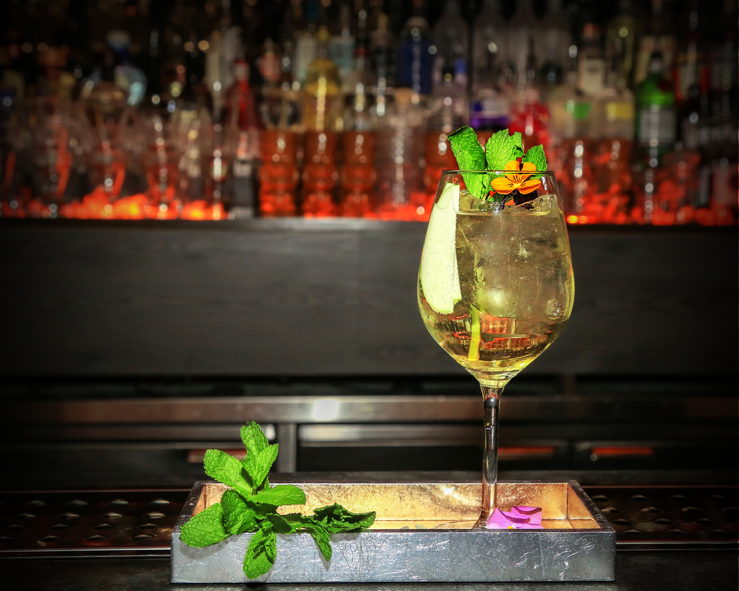 Elegant cocktail at Fire Bar, ICE BAR London — perfect for upscale events and networking.