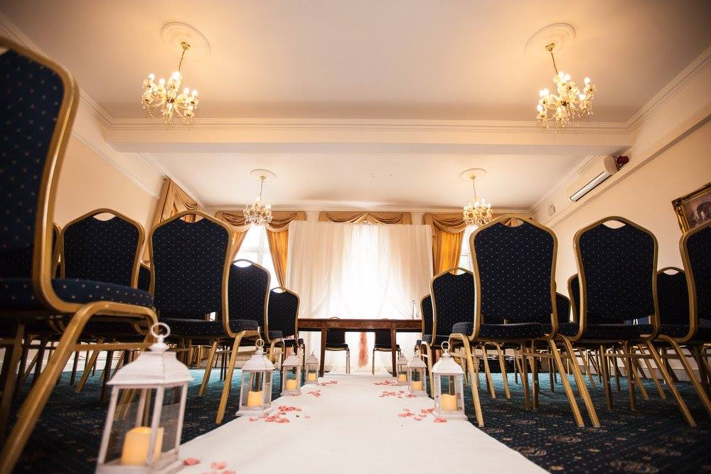 Library Suite at Best Western Thurrock Hotel, elegant chairs for weddings and ceremonies.