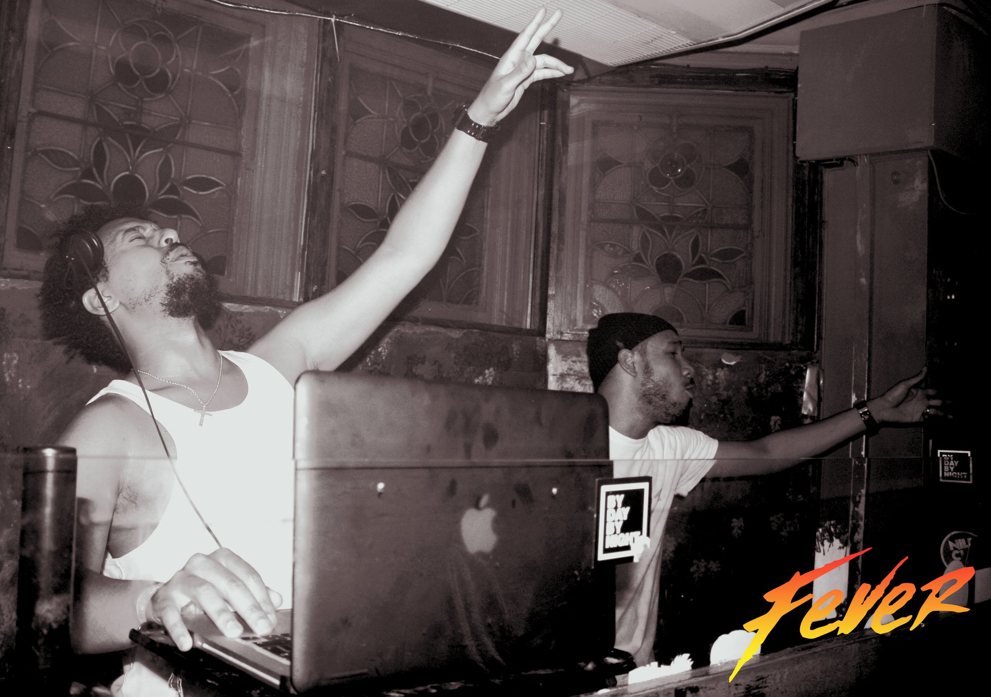 Dynamic DJ setup in vibrant Music Club Room, perfect for nightlife events.