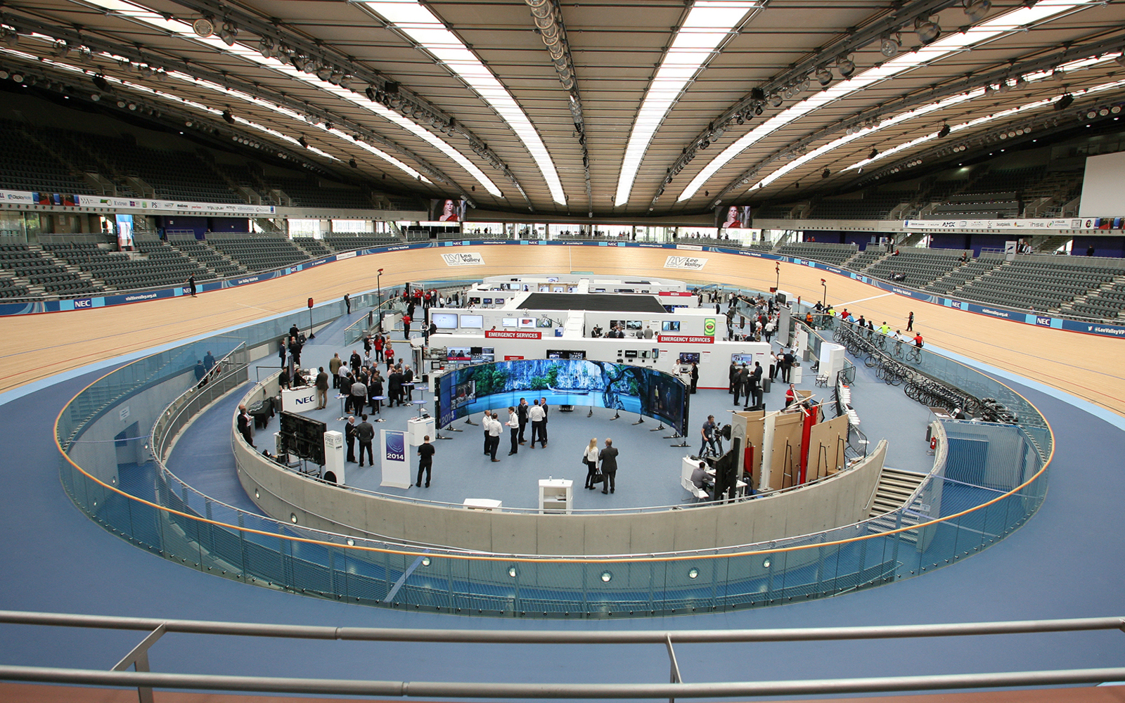 Velodrome Track Centre at Lee Valley VeloPark, ideal for conferences and trade shows.