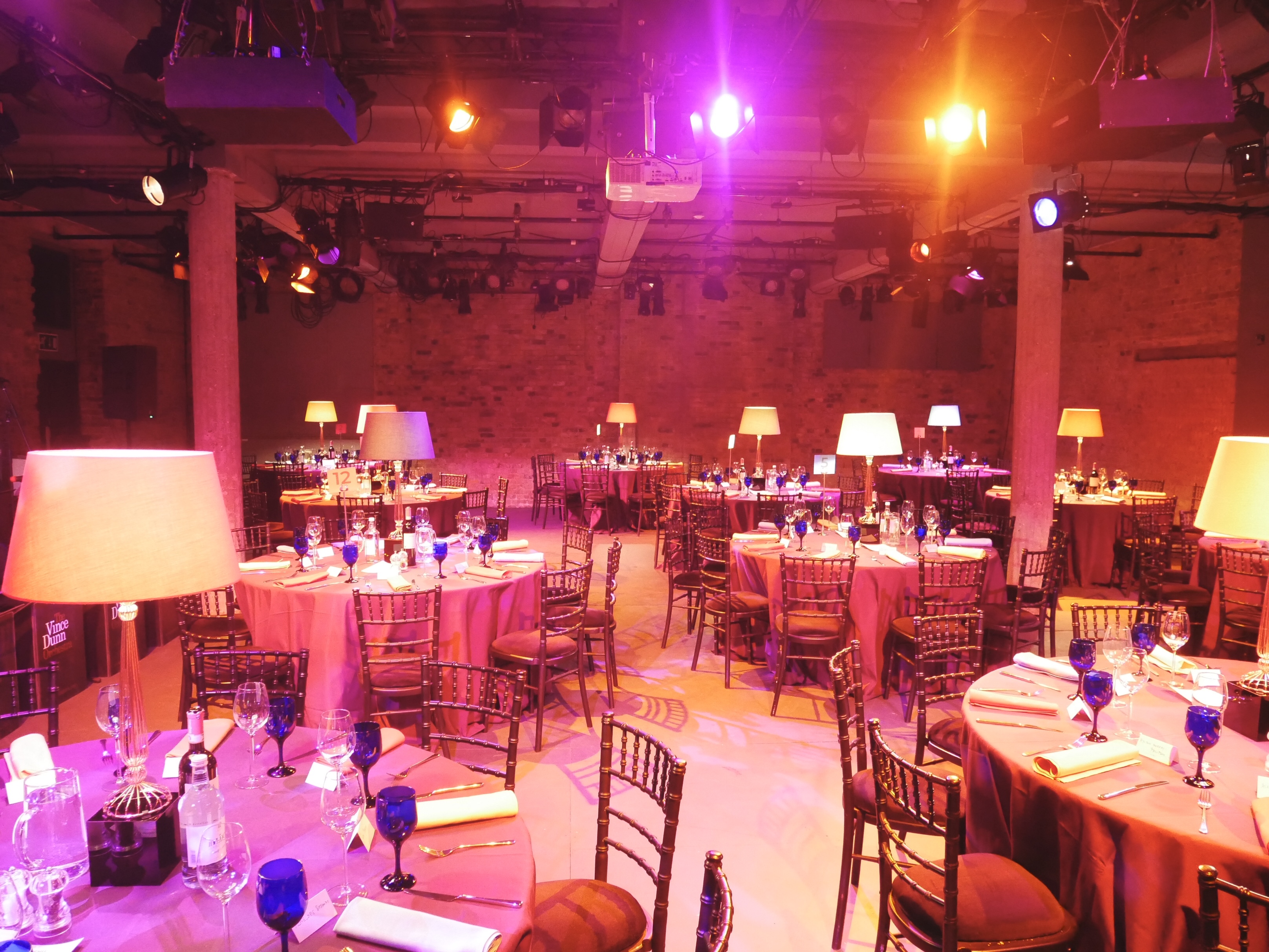 Elegant auditorium at Bush Theatre, ideal for gala events and formal dinners.
