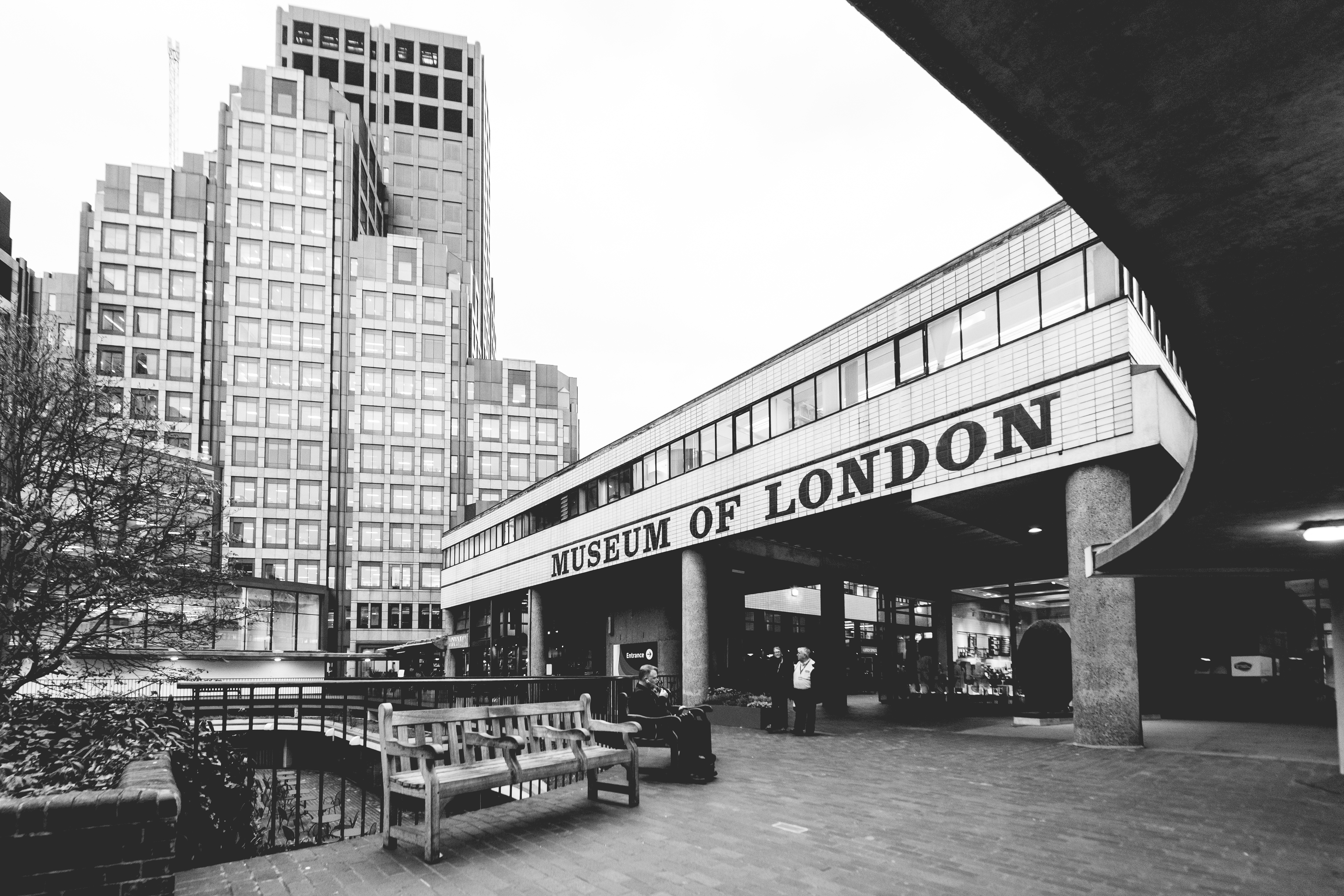 Museum of London venue, modern architecture, ideal for events and networking.