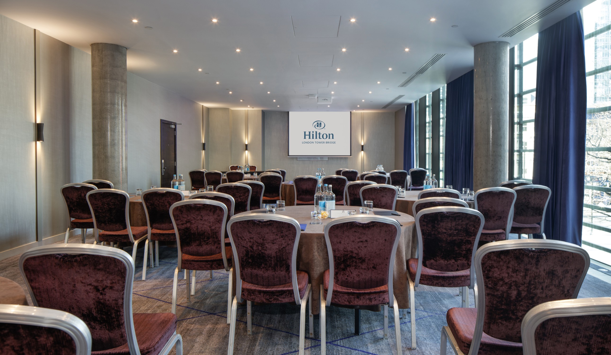 Meeting room at Hilton London Tower Bridge, perfect for corporate events and conferences.