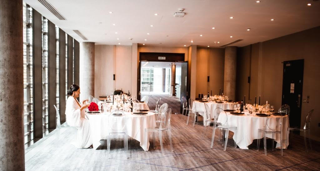 Elegant event space at Hilton London Tower Bridge, perfect for weddings and corporate gatherings.