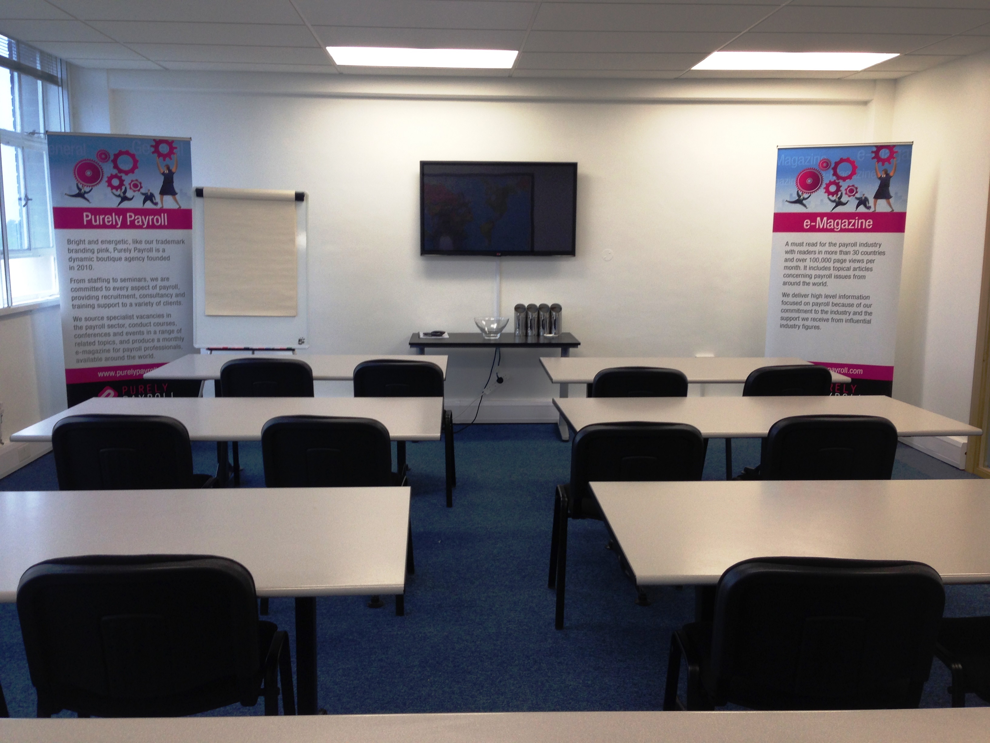 Training & Meeting Room in New North House, classroom setup for professional events.