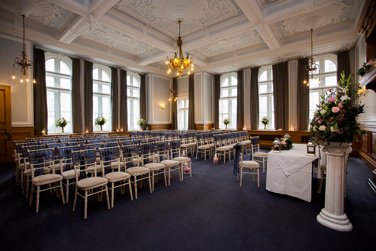 Elegant event space at Andaz London, featuring high ceilings for meetings and weddings.