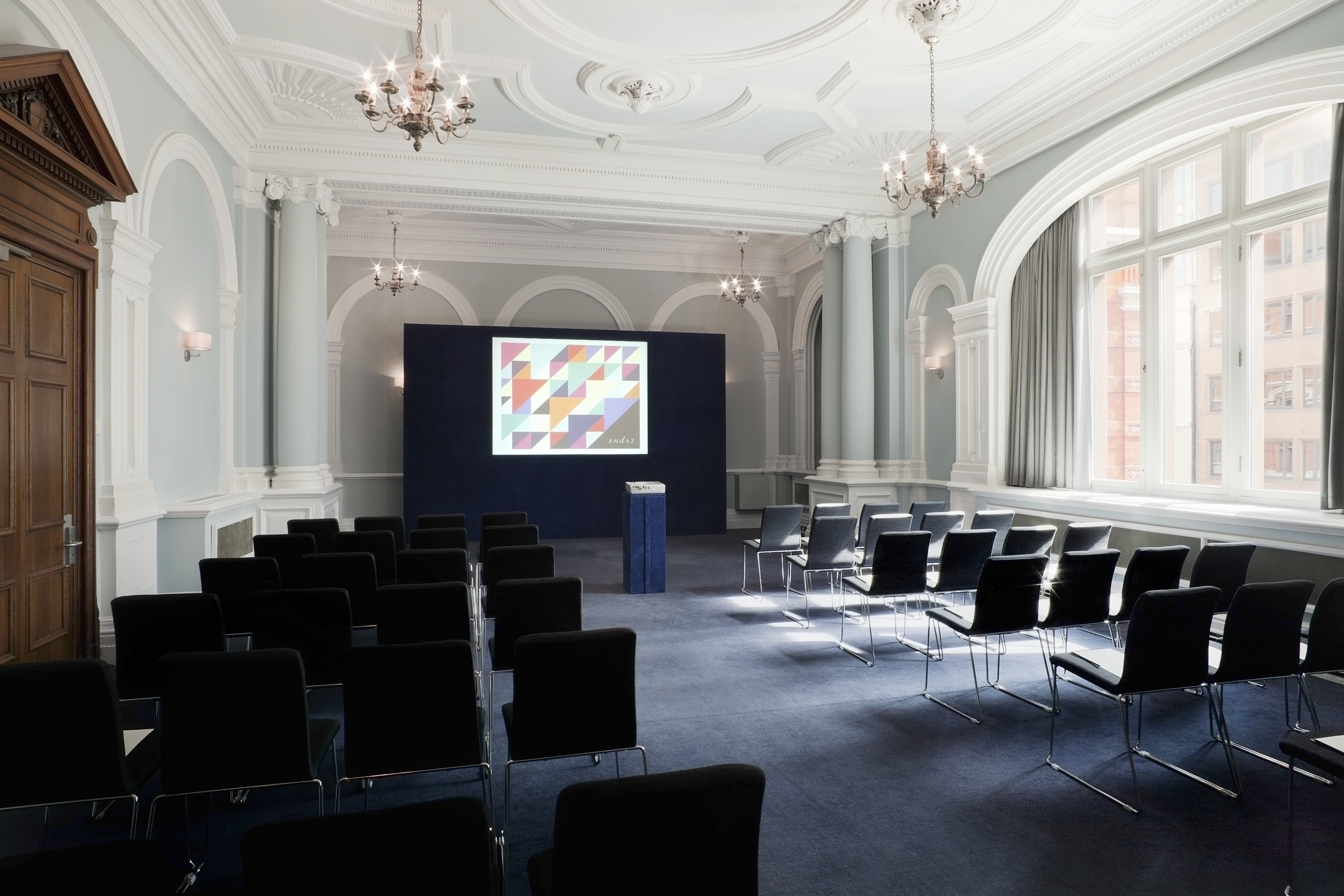 Fenchurch Suite meeting room at Andaz London, ideal for corporate events with elegant decor.