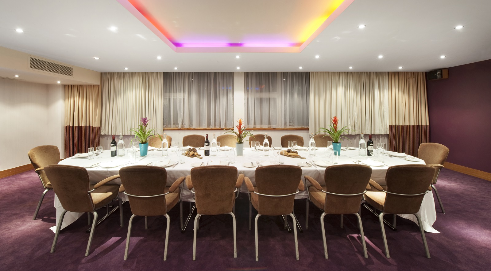 Apollo Room at K West Hotel, elegant meeting space for corporate events.