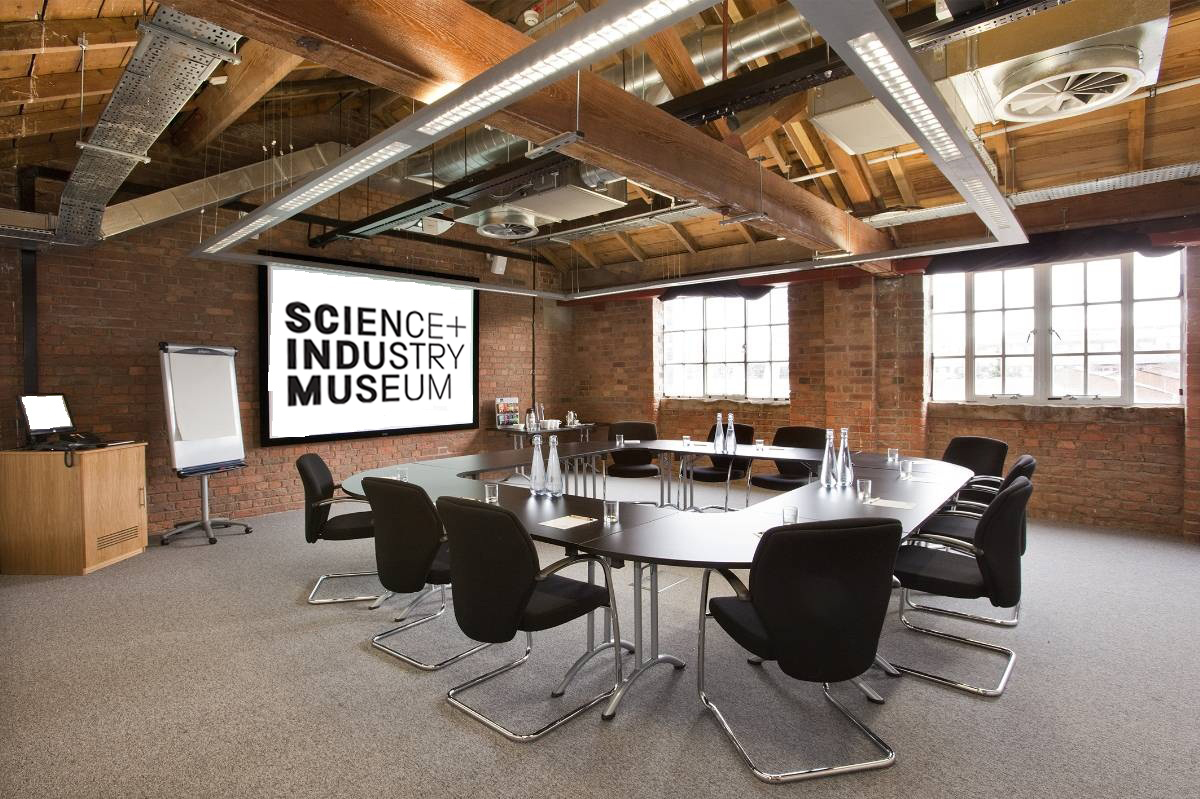 Dalton Suite at Science and Industry Museum, modern meeting room for corporate events.