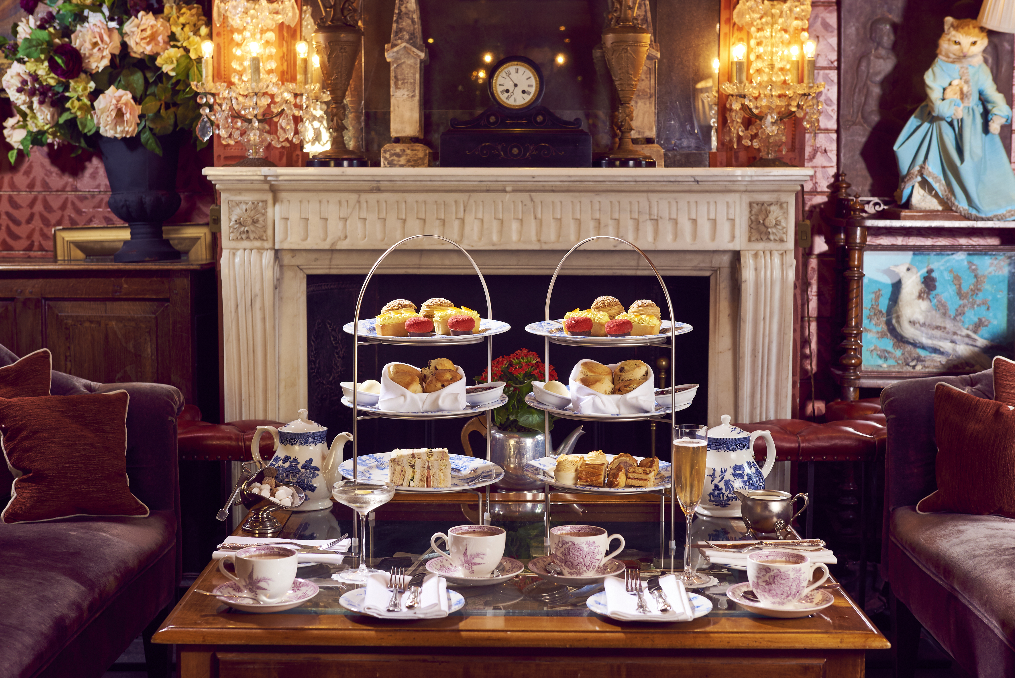 Elegant afternoon tea setup in The Zetter Clerkenwell's Dining Room for events.