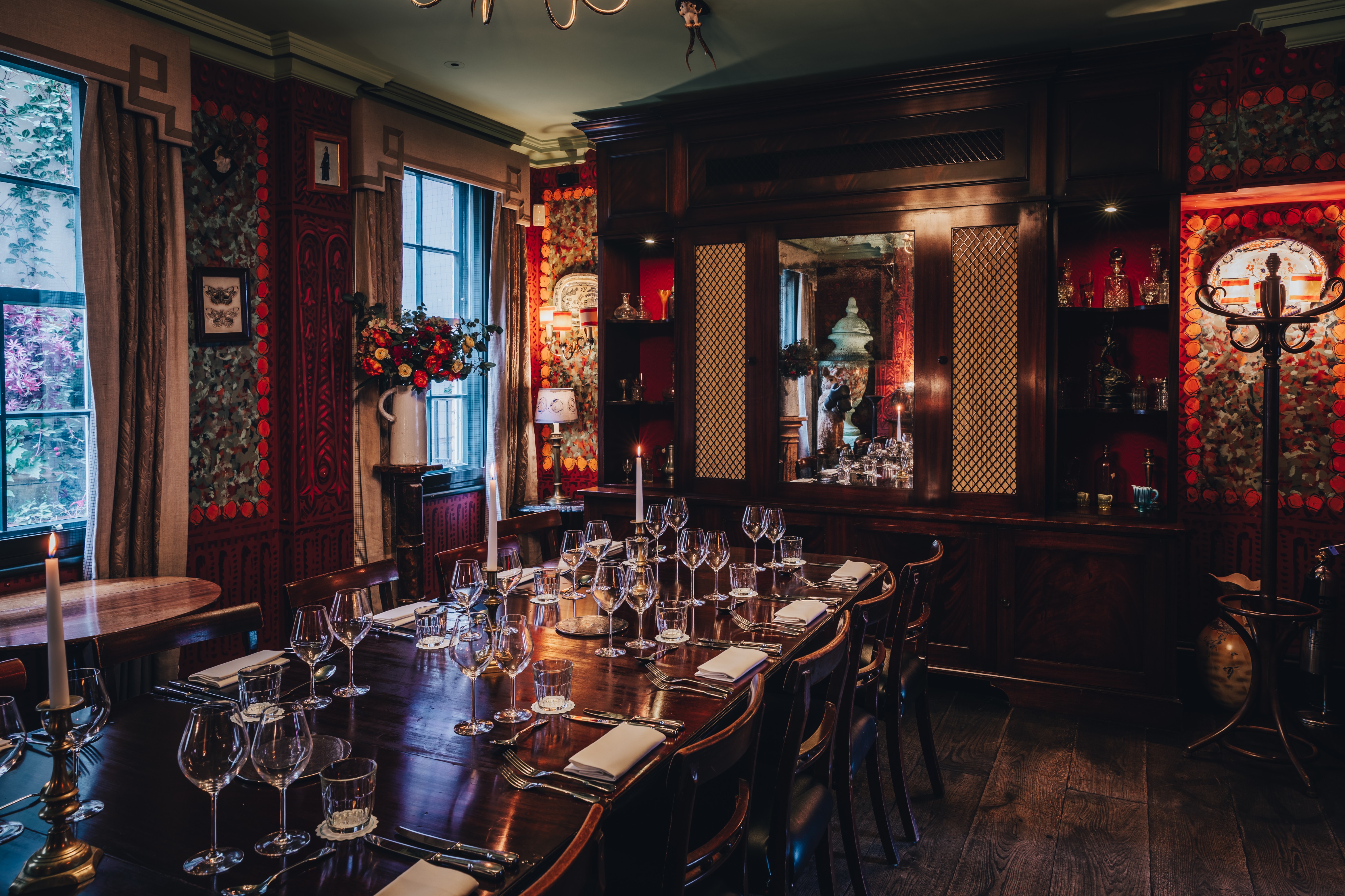 Elegant dining room at The Zetter Clerkenwell, perfect for intimate gatherings and corporate events.