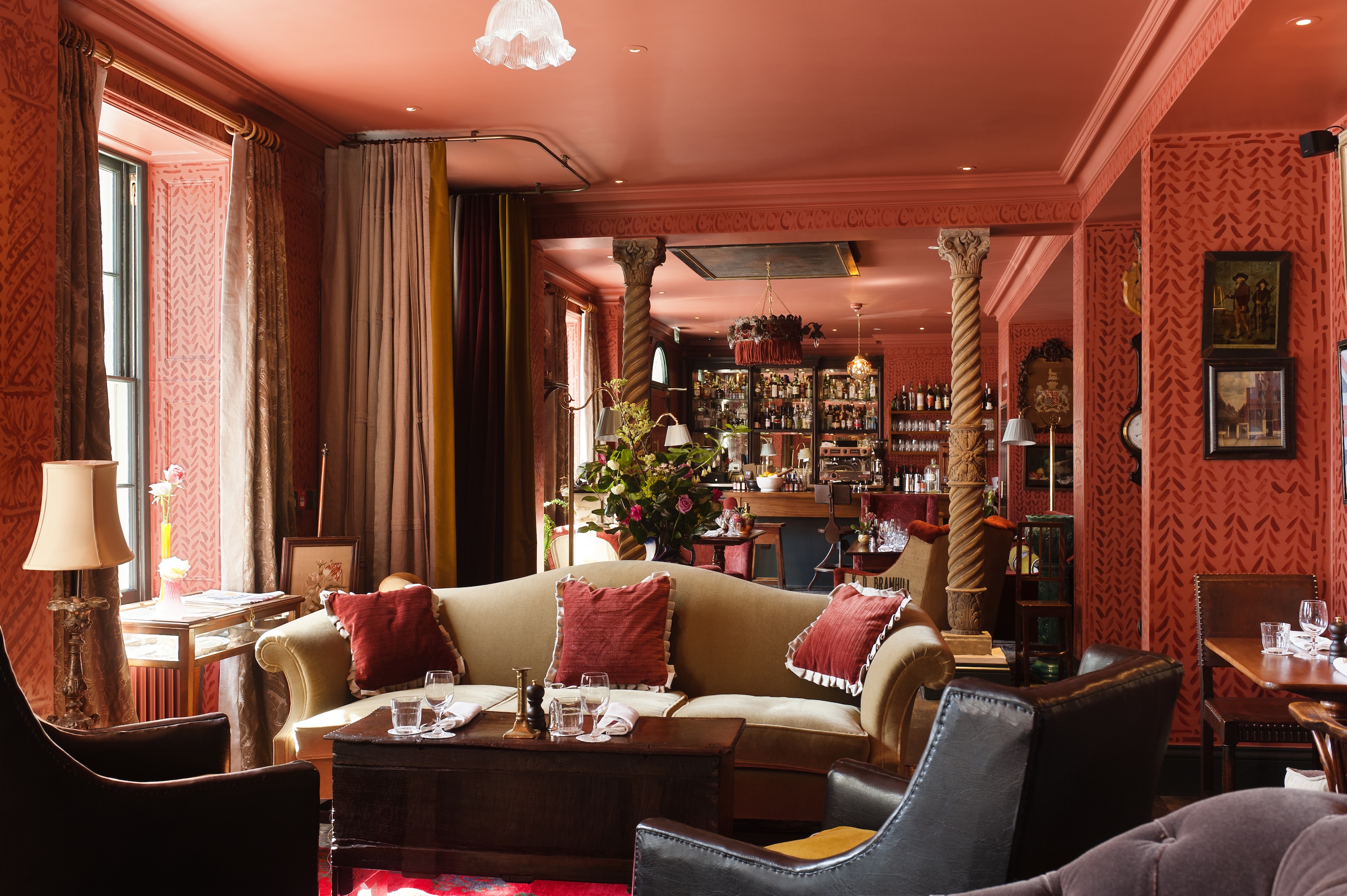 Stylish lounge at The Zetter Clerkenwell, perfect for networking events and meetings.