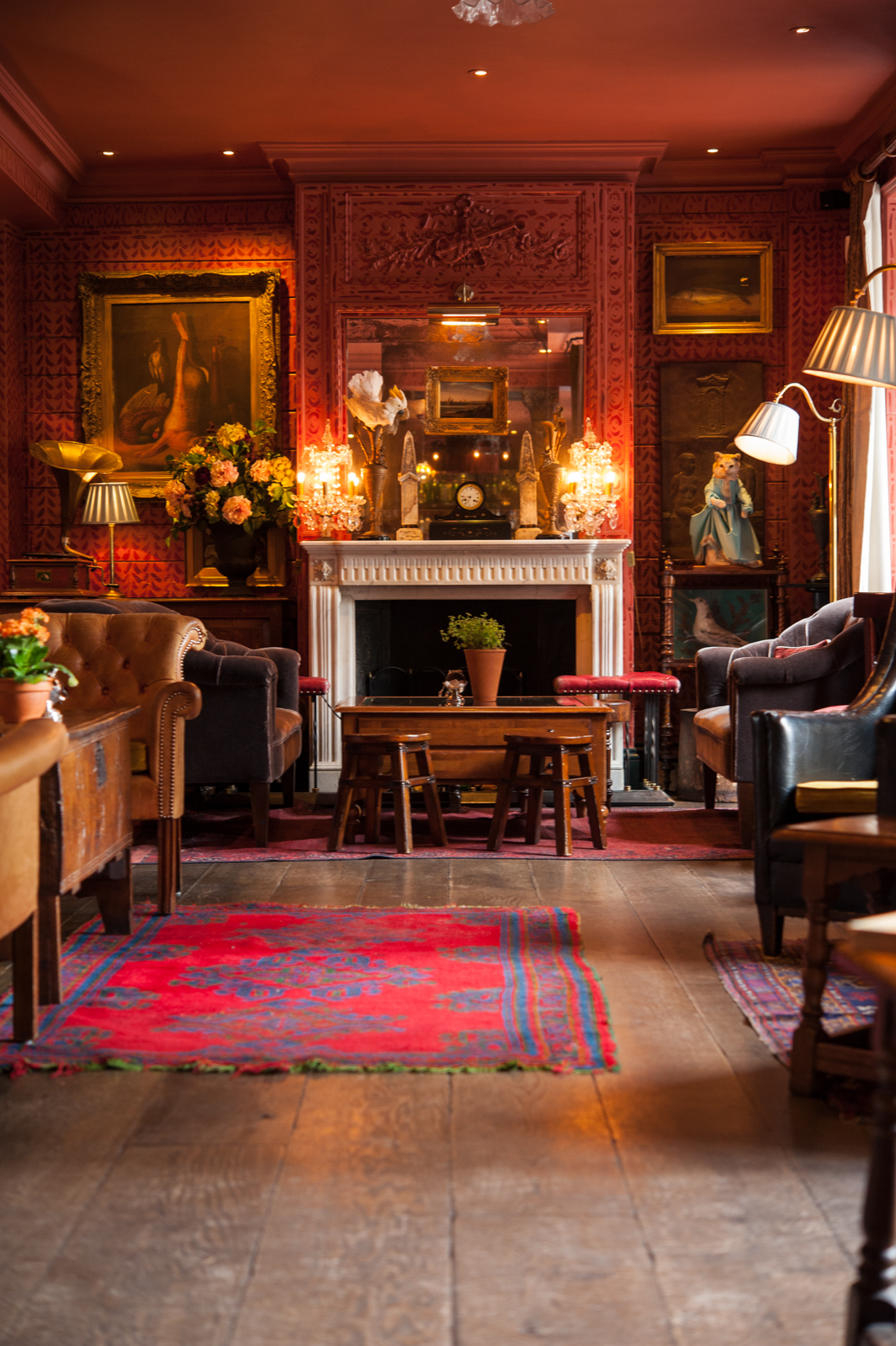 Cozy lounge at The Zetter Clerkenwell, ideal for networking events and meetings.