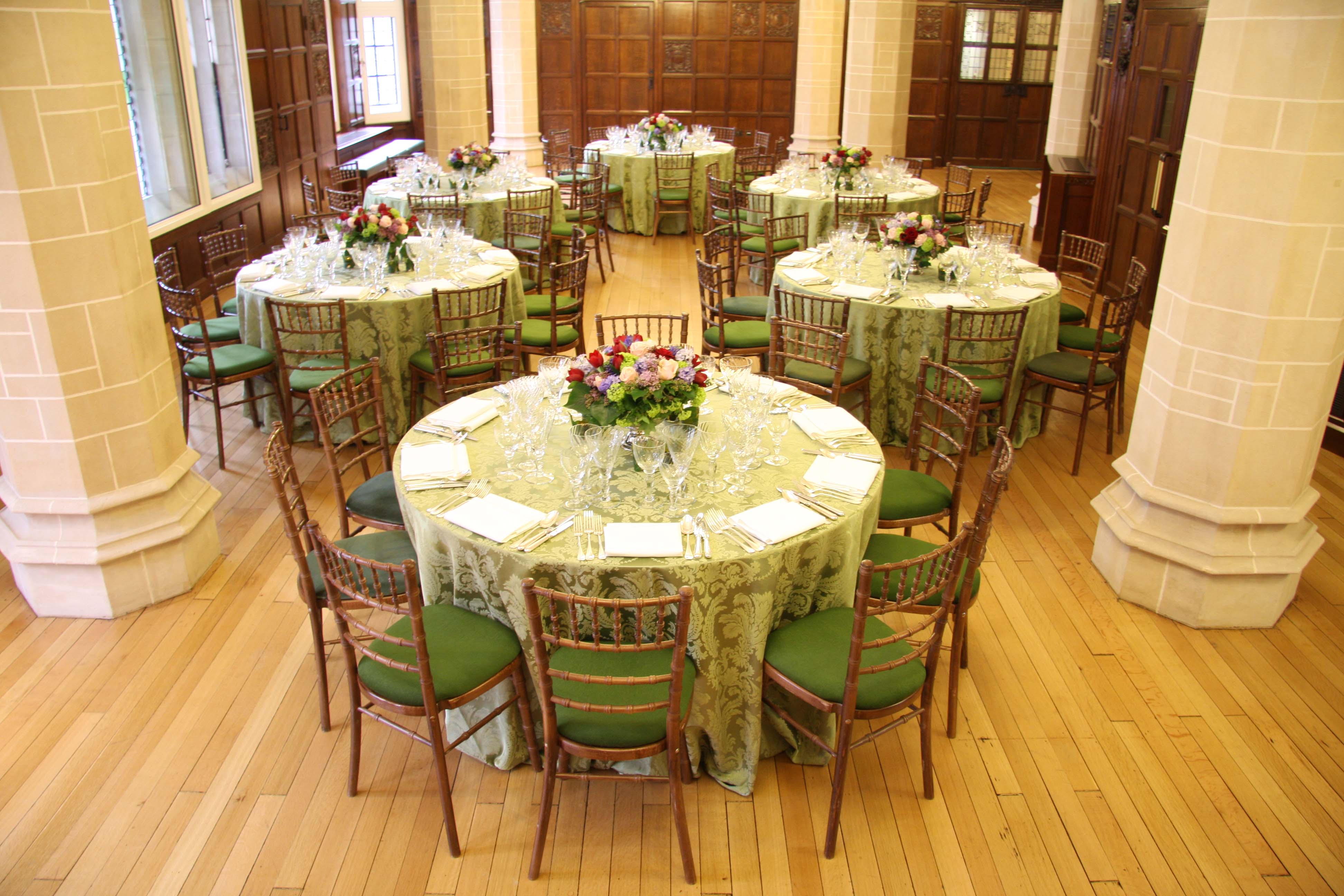 Elegant banquet setup in The Supreme Court Lobby, ideal for weddings and corporate events.