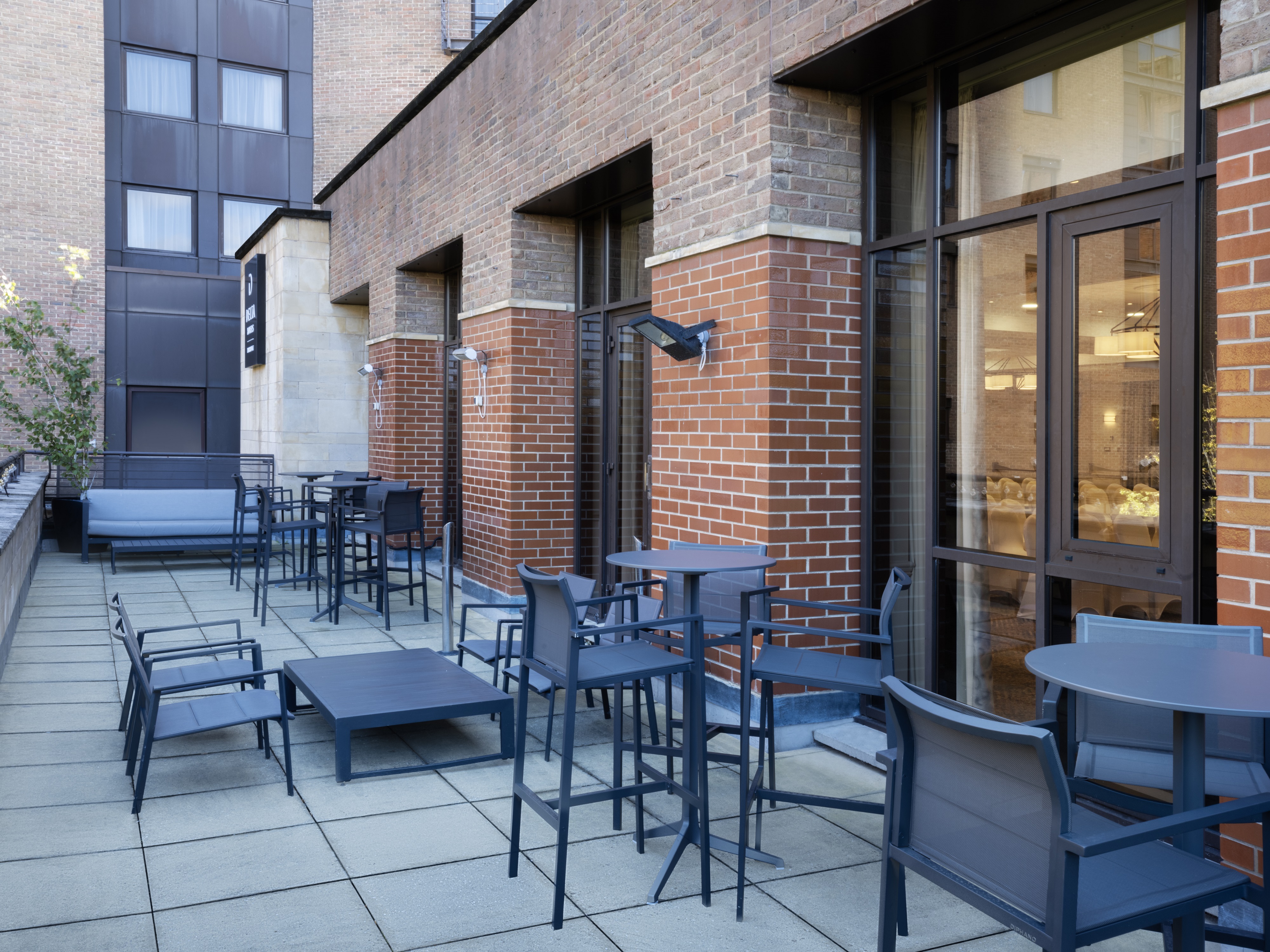 Merchant Suite outdoor space at Delta Hotels Liverpool, perfect for networking events.