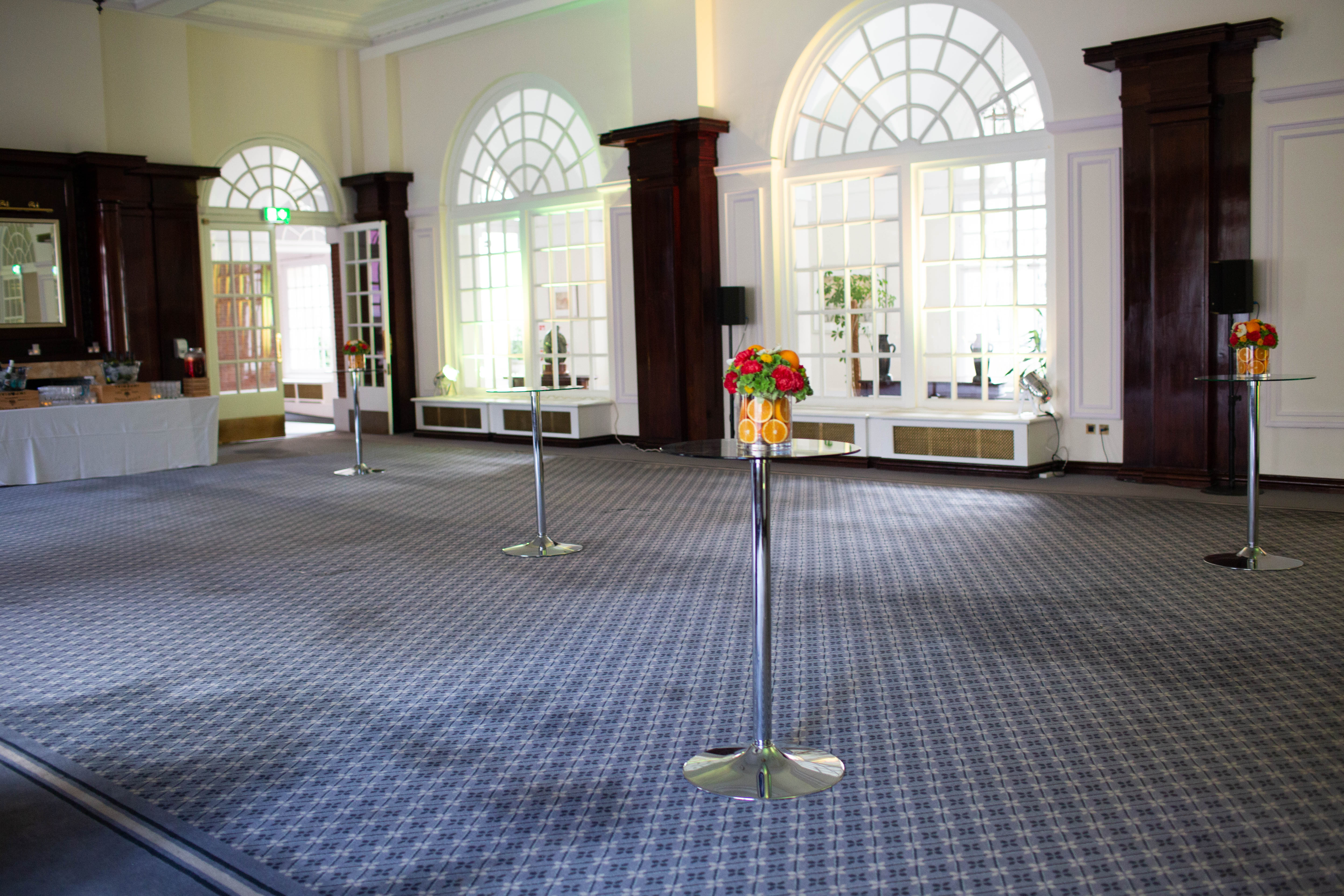Paget Room in BMA House, spacious event venue with large windows for corporate gatherings.