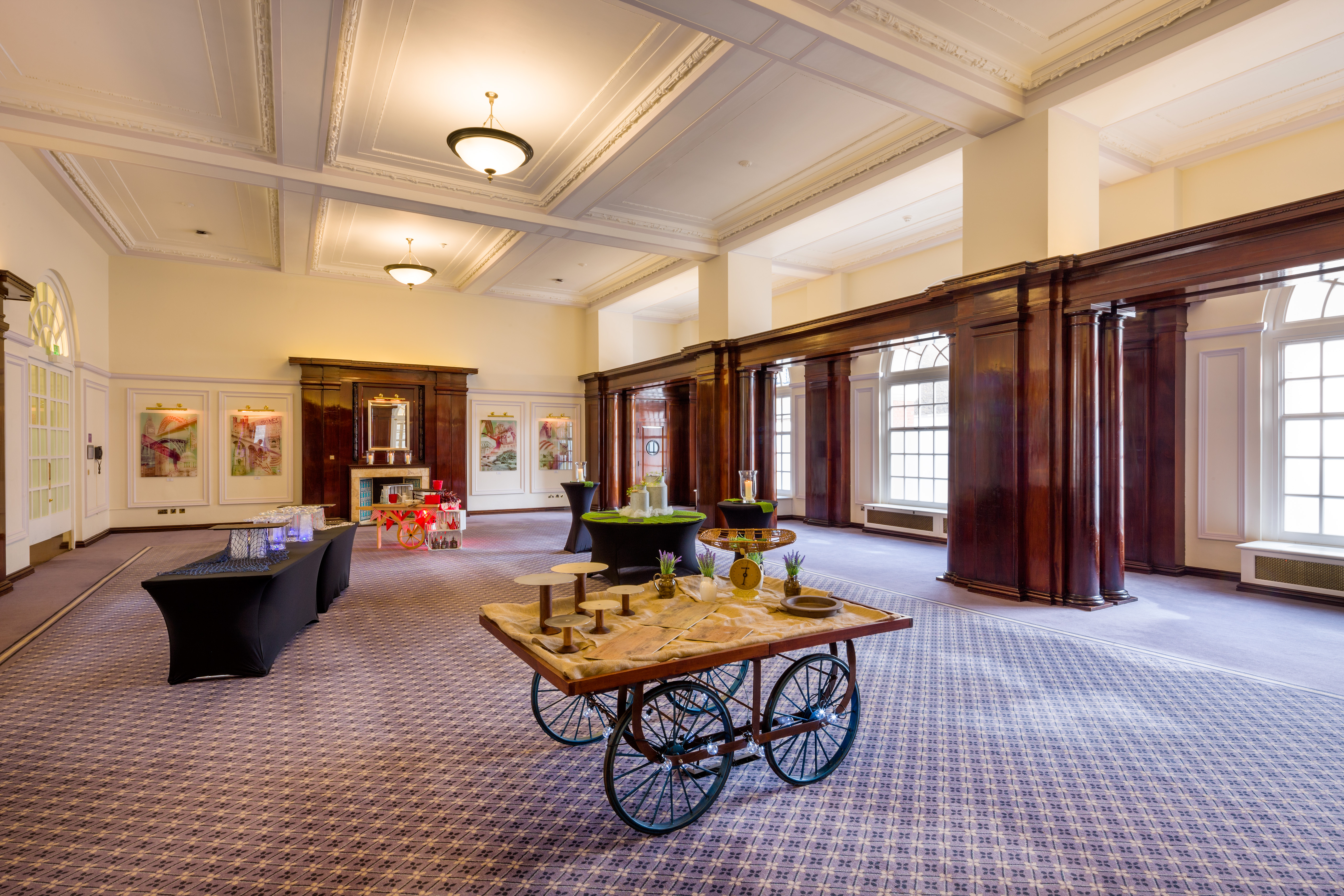 Paget Room in BMA House: elegant wood paneling, ideal for meetings and events.